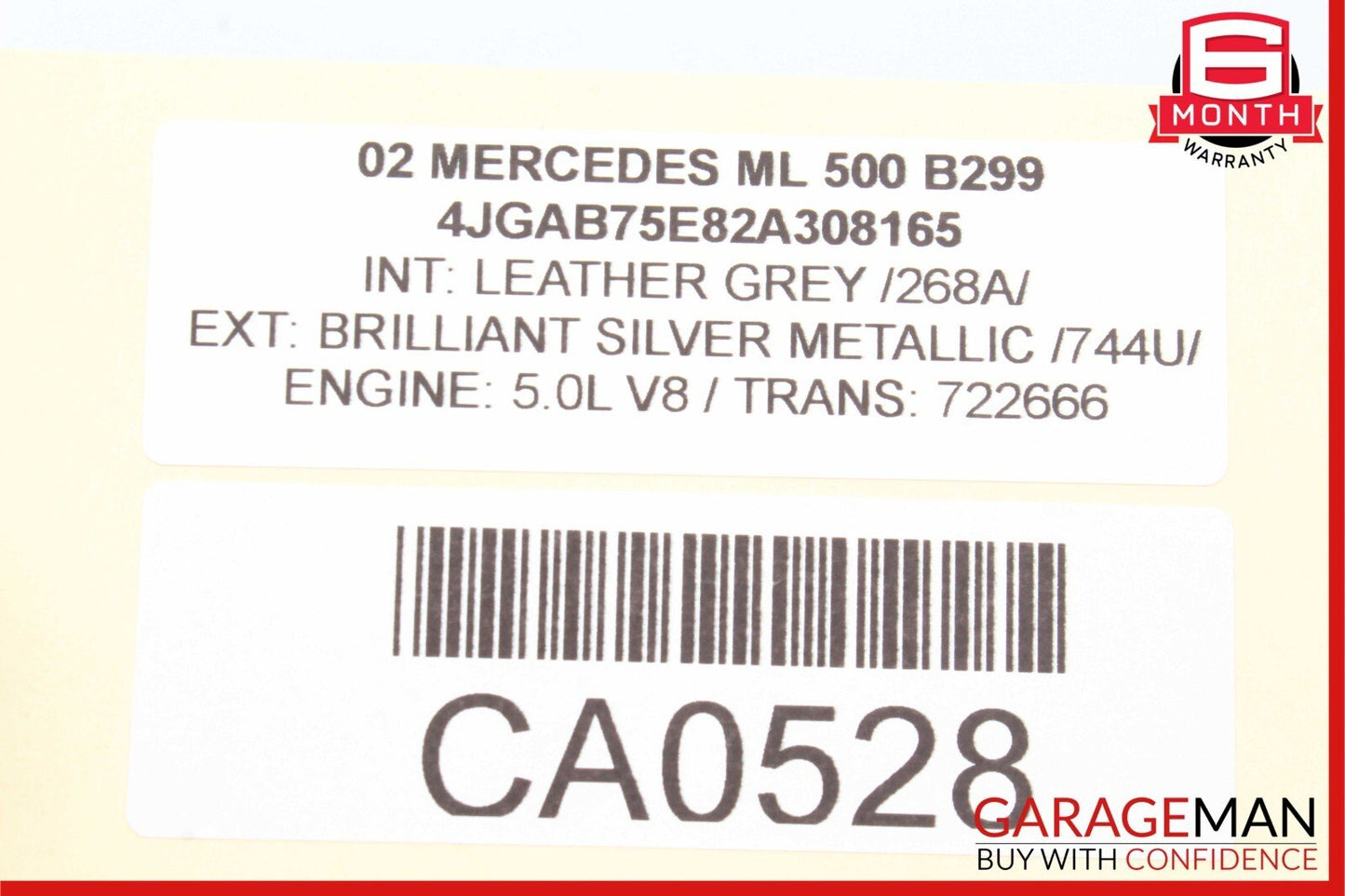 98-05 Mercedes W163 ML320 ML500 Dash Center A/C AC Air Vent Trim Grille Assy