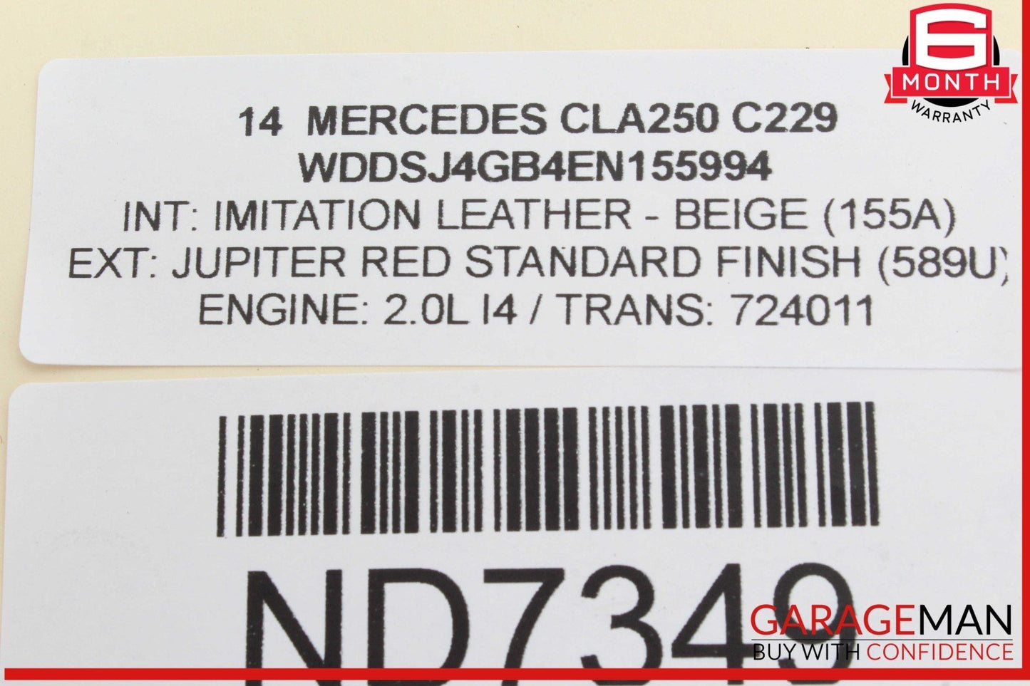 14-19 Mercedes W117 CLA250 AC A/C Air Conditioning Suction Hose Tube Pipe OEM