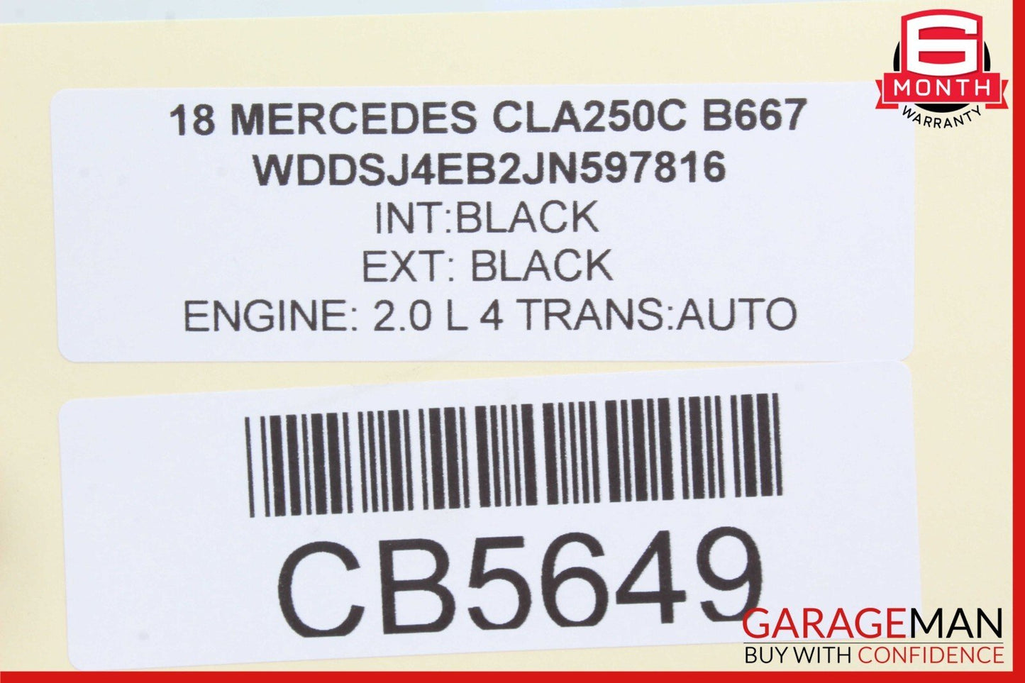 12-20 Mercedes W117 CLA250 Front Left Side Exterior Door Handle Assy Black OEM