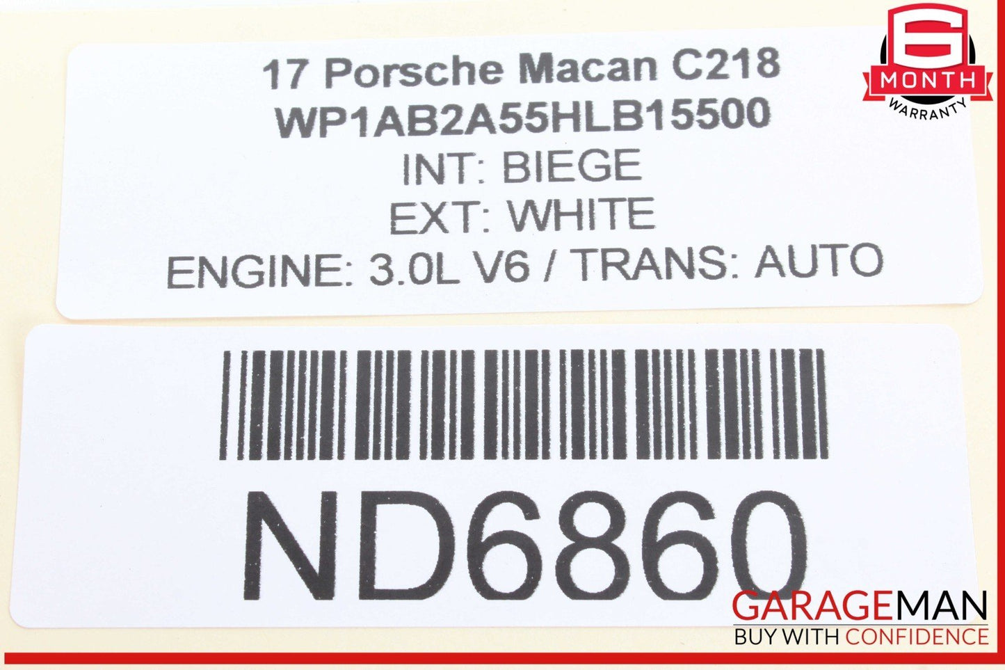 15-24 Porsche Macan 95B Front Right Side Dash Knee SRS Airbag Air Bag OEM