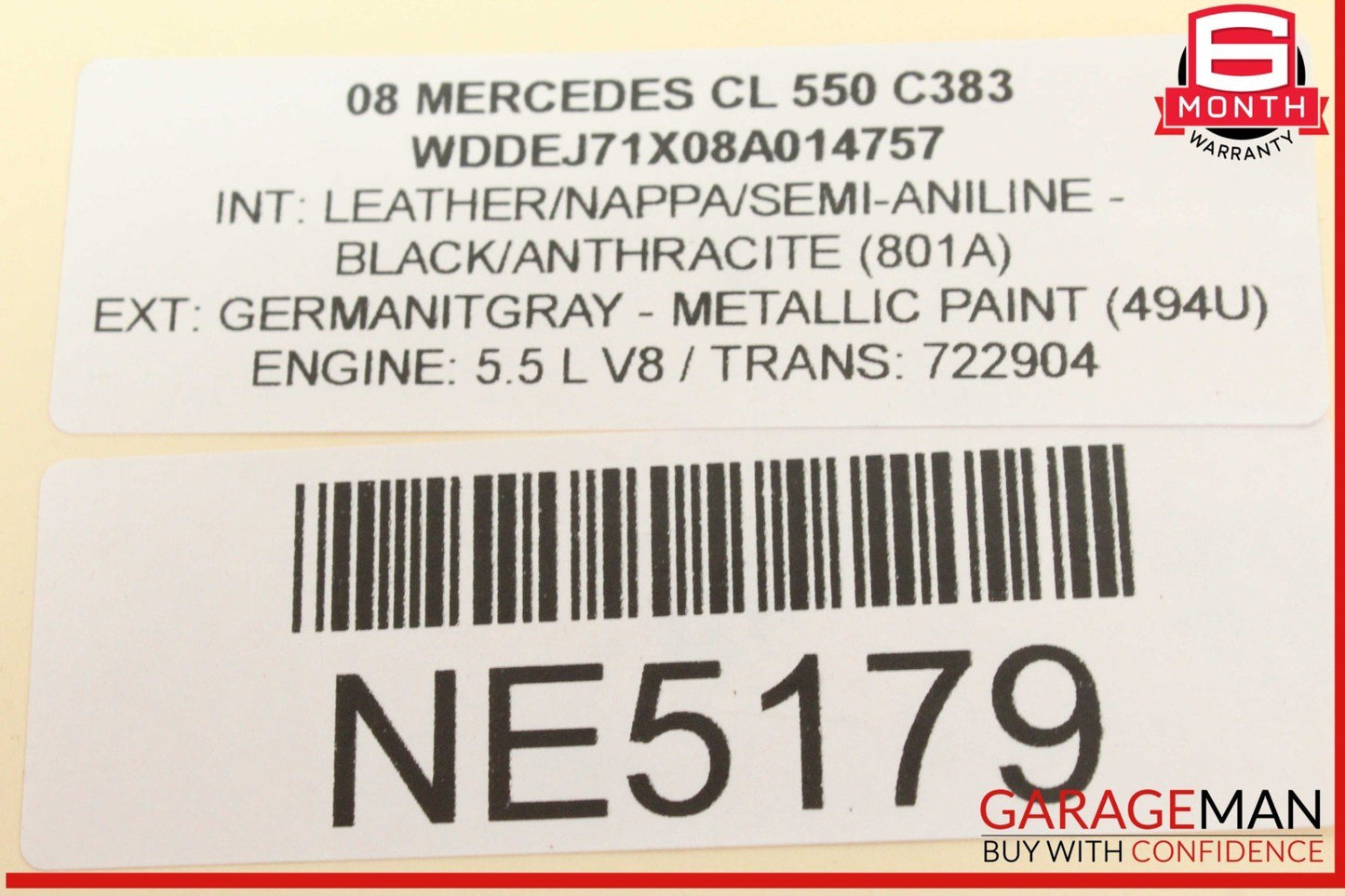 07-14 Mercedes W216 CL550 Front Left Driver Side Door Lock Latch Actuator OEM