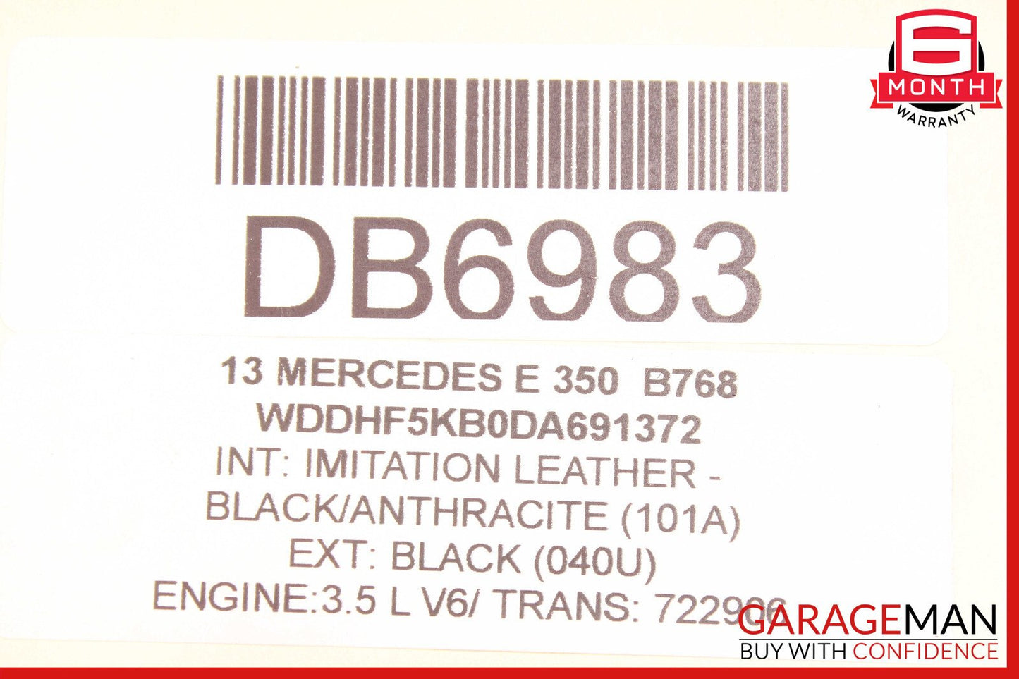 2012-2016 Mercedes-Benz 3.5L V6 M276 Engine Motor Assembly 189K OEM