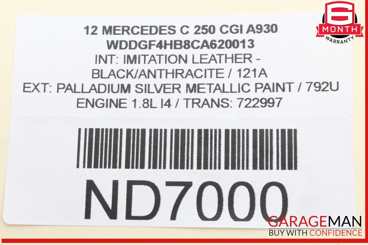 10-14 Mercedes W204 C250 CGI C300 Rear Fuse Relay Box Module 2049060105 OEM