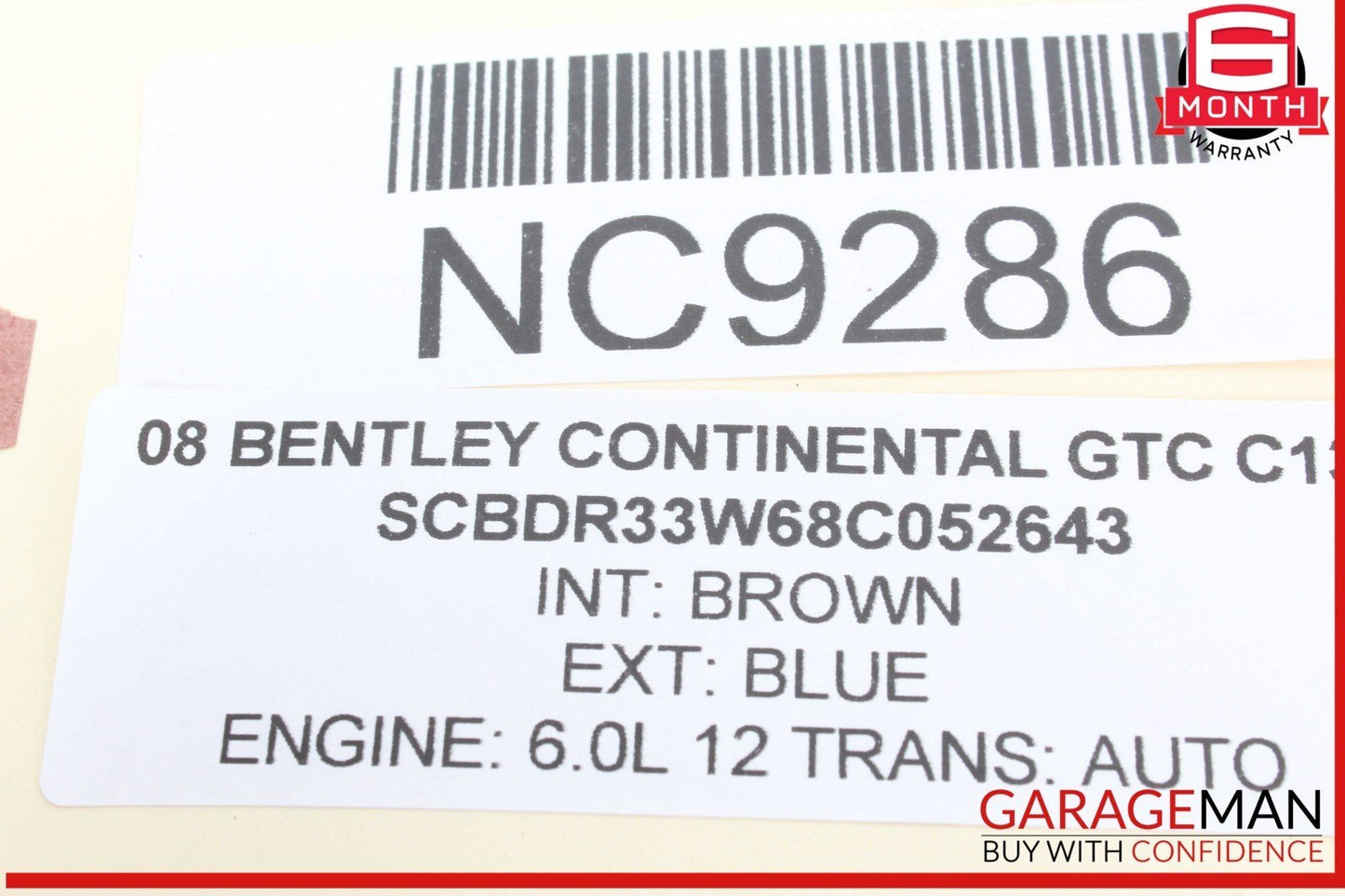 03-12 Bentley Continental GTC Front Right Side Door Lock Soft Actuator Motor OEM
