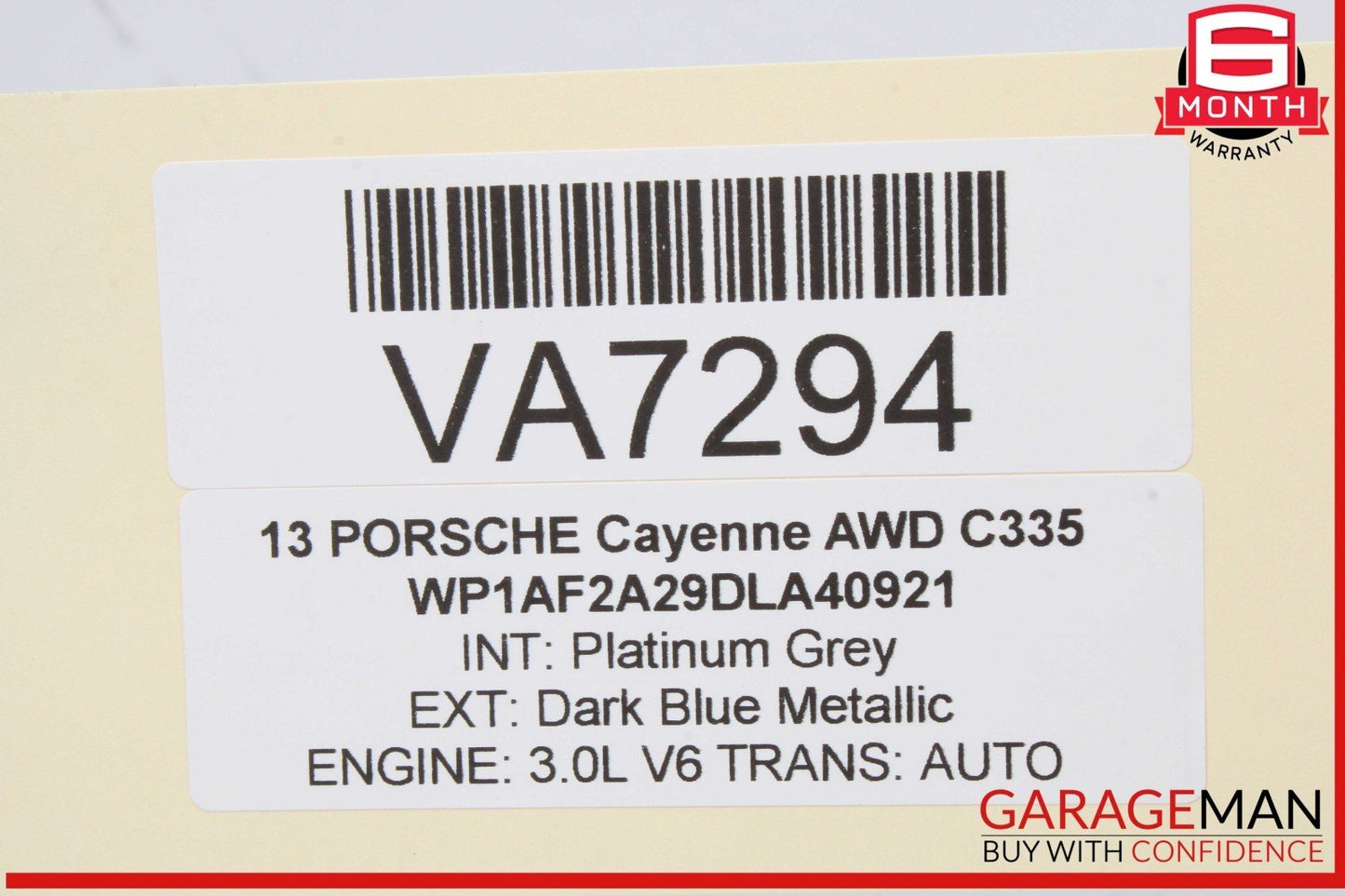 11-18 Porsche Cayenne 958 AWD Rear Trunk Fuse Relay Junction Box 7P0937548H OEM