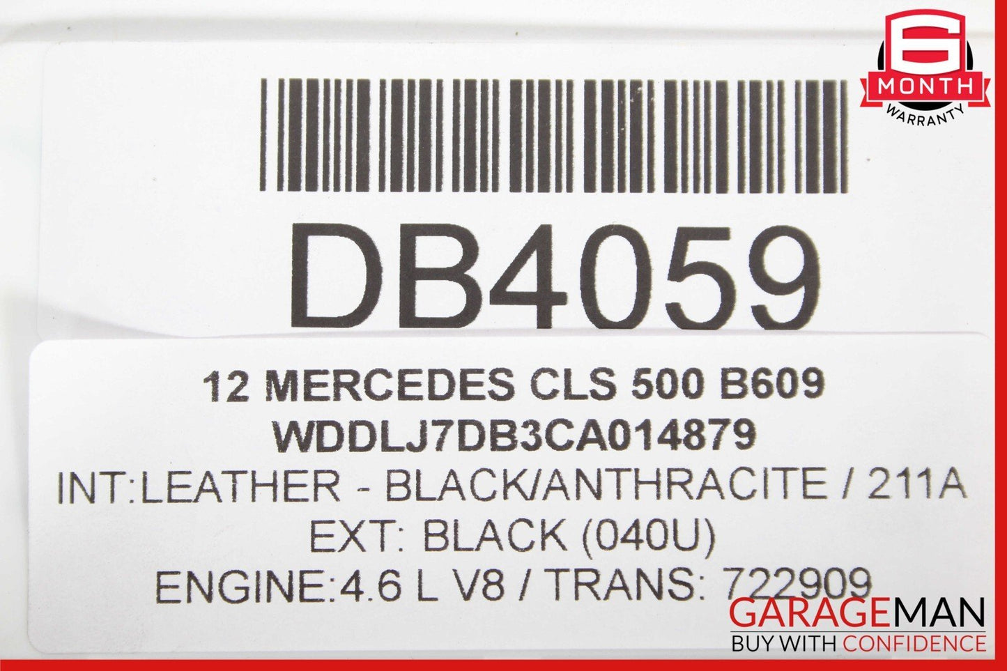 12-14 Mercedes W218 CLS550 CLS63 AMG Sport Left Side Skirt Rocker Moulding OEM