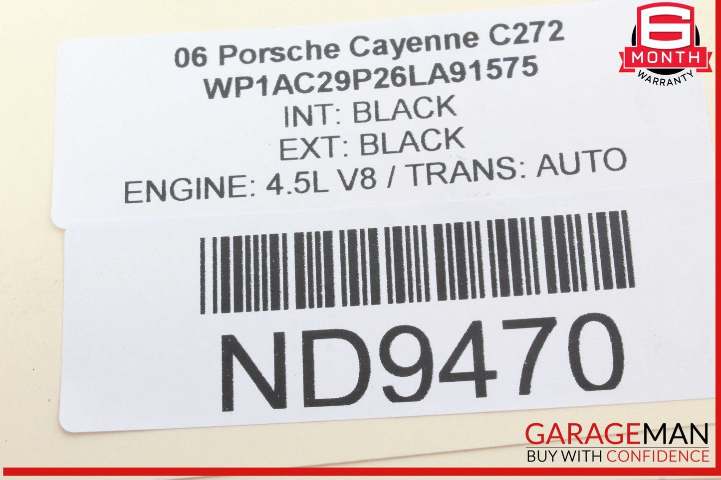 03-06 Porsche Cayenne 955 Front Left Driver Side Fog Light Lamp OEM