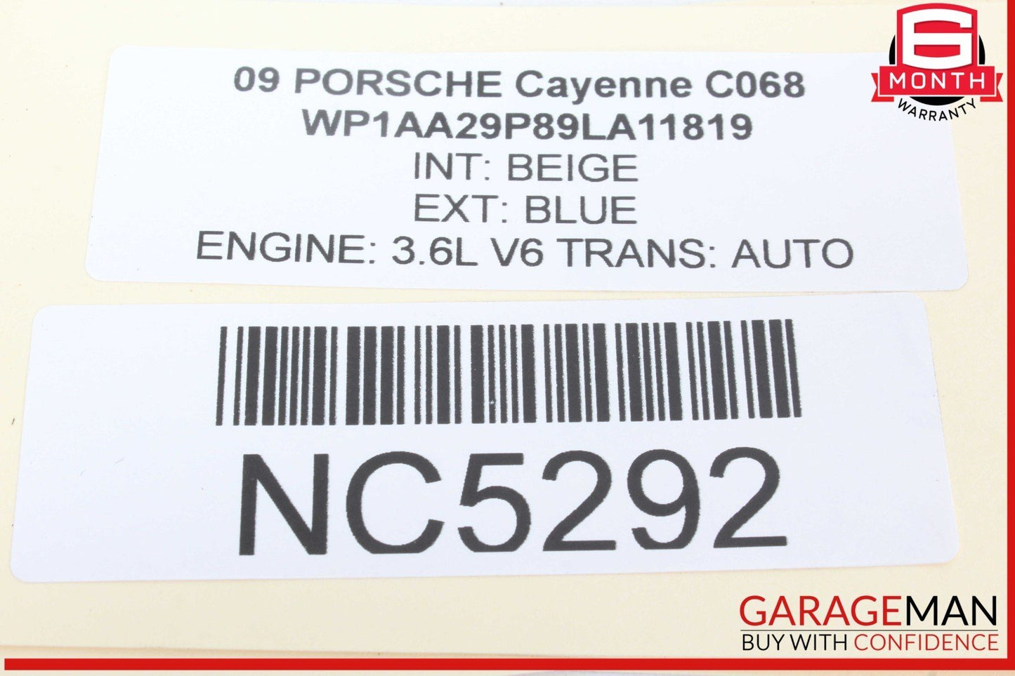 08-10 Porsche Cayenne 957 Alternator Mounting Bracket 022260087F OEM