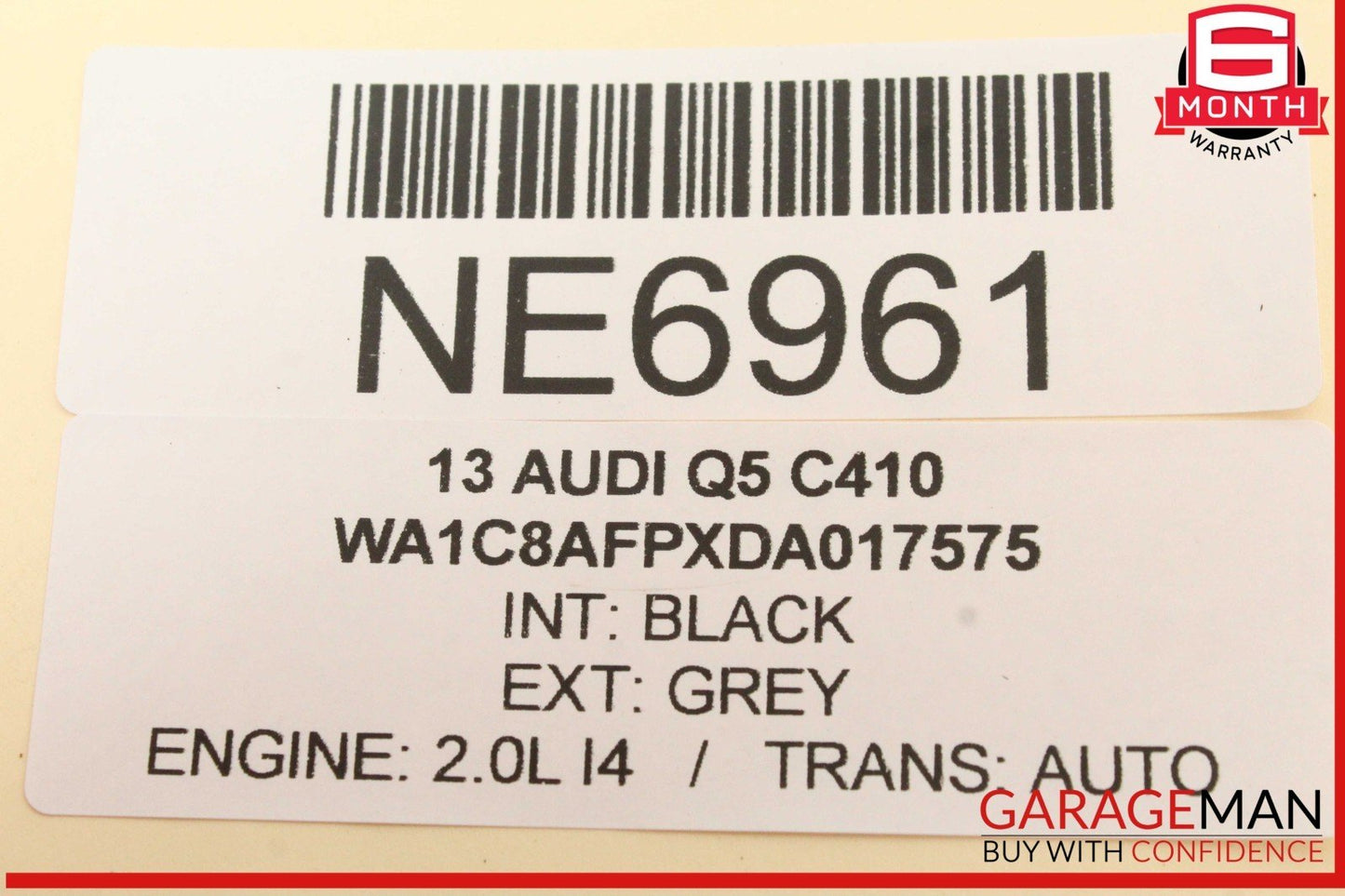 09-17 Audi Q5 SQ5 Front Left Driver Side Door Rear View Mirror 8R1857409L OEM