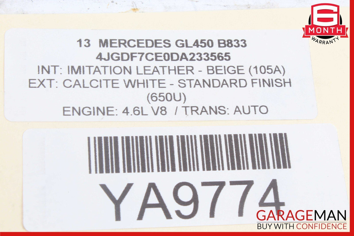 13-19 Mercedes X166 GL450 GLS450 Rear Right Bumper Holder Support Bracket OEM
