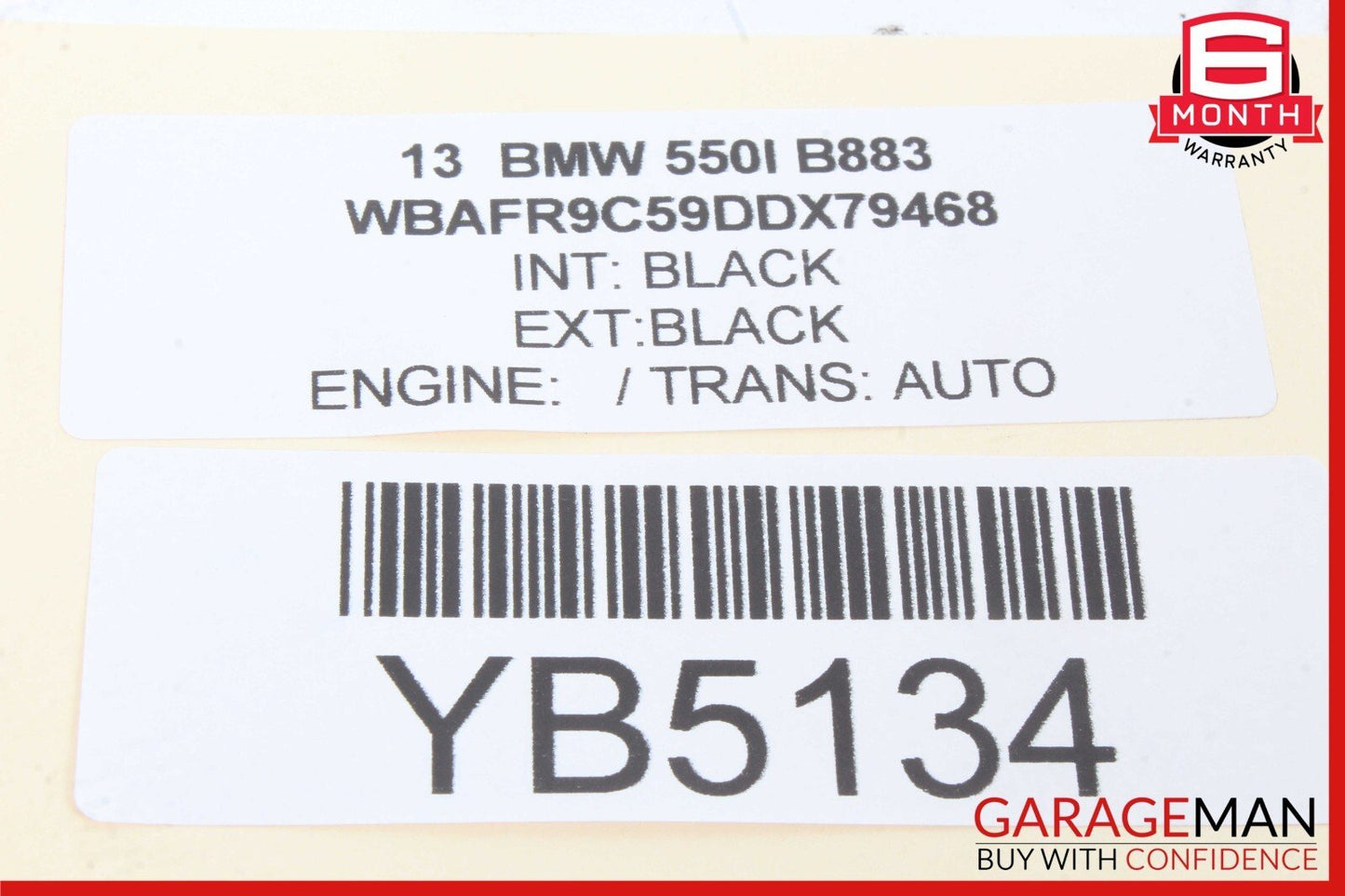 11-16 BMW 528i 535i 550i Front Left Seat Belt Retractor