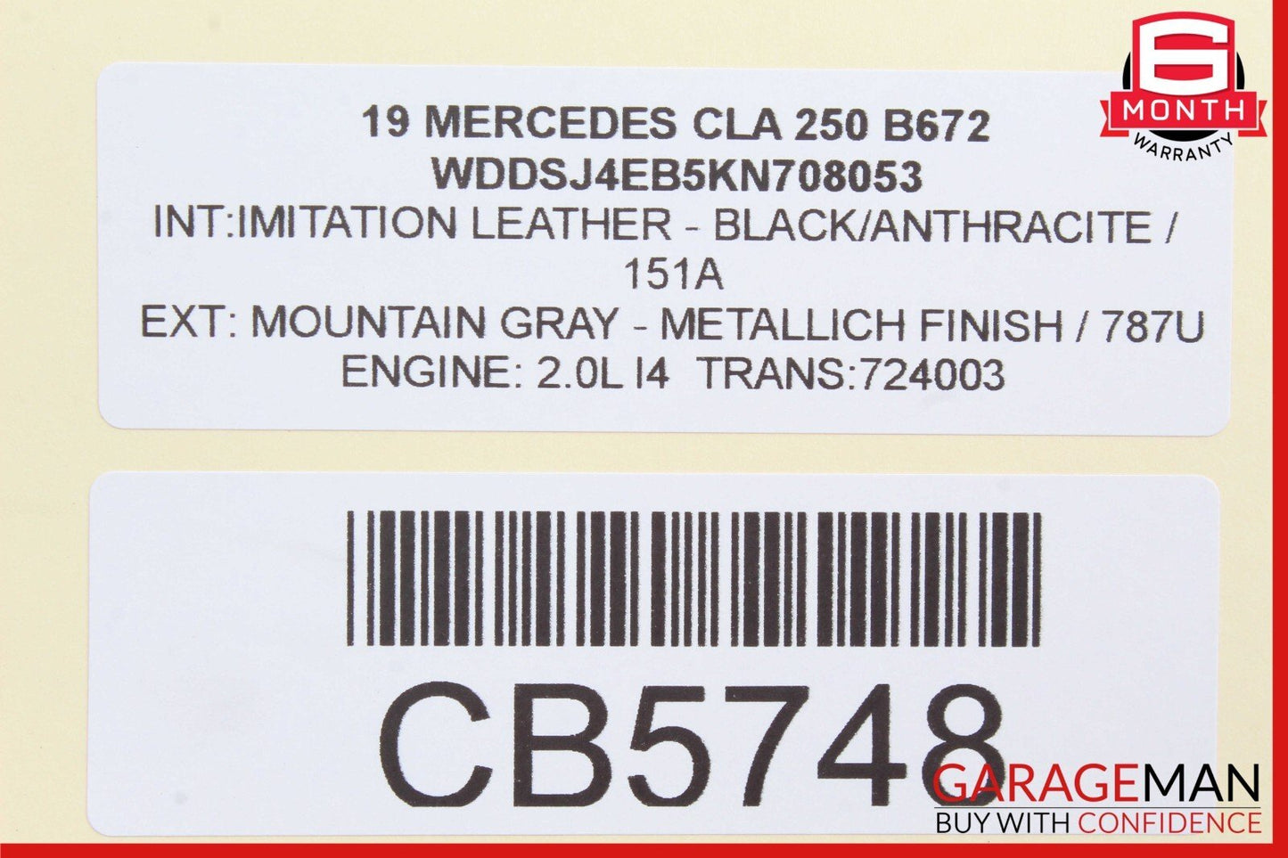 12-20 Mercedes W117 CLA250 SLK250 SLC300 Right Side Exterior Door Handle OEM