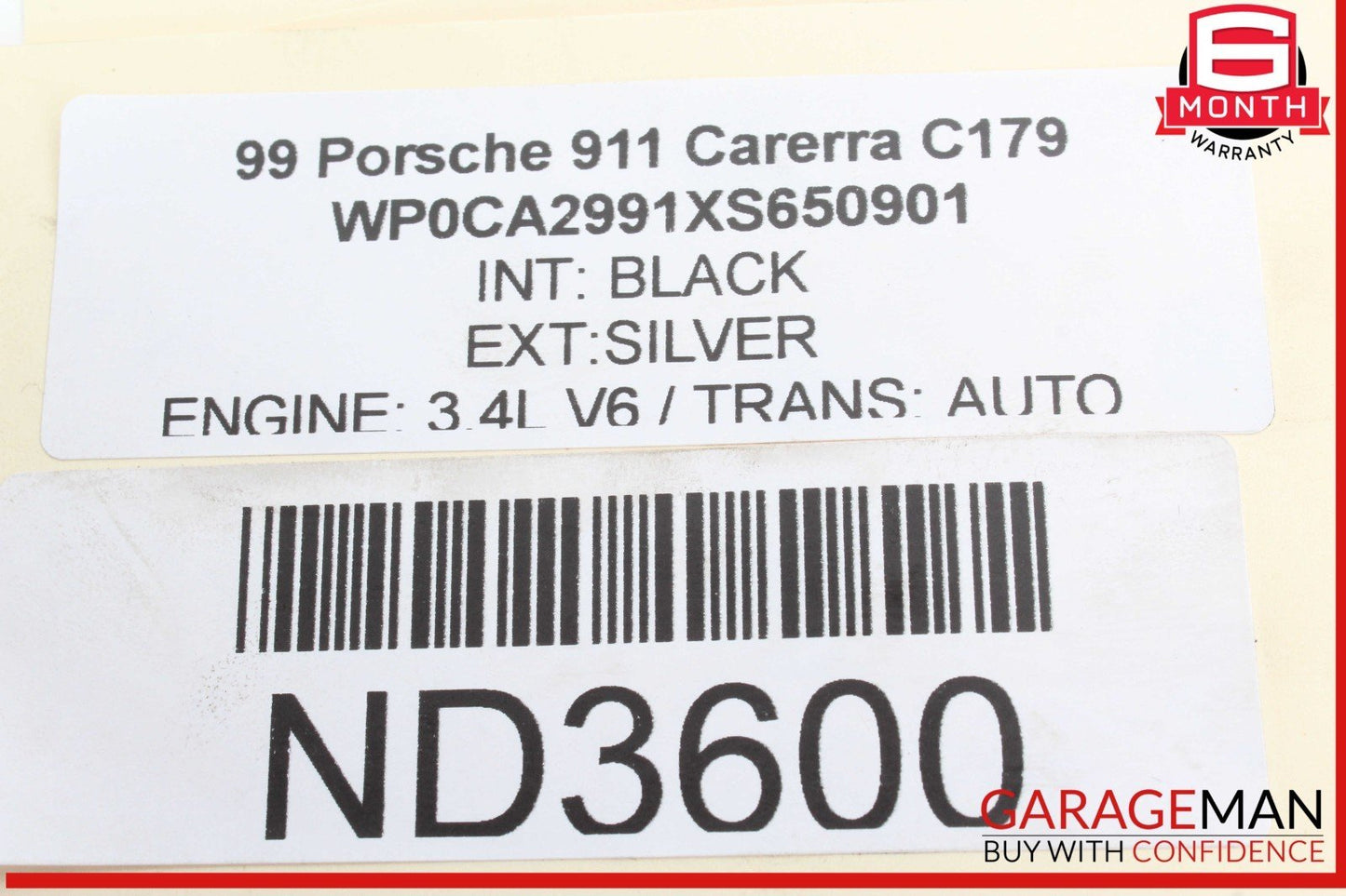 97-05 Porsche 911 Carrera Engine Oil Suction Pump 99610702154 OEM
