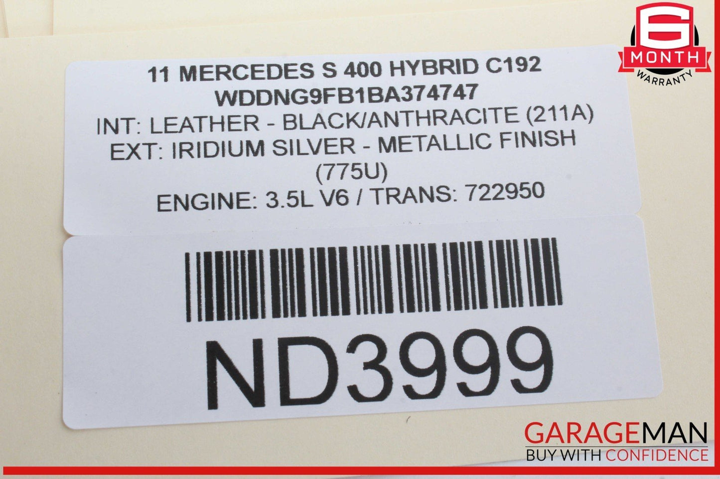 07-13 Mercedes W221 S400 Hybrid Front Left Side Seat Control Switch OEM