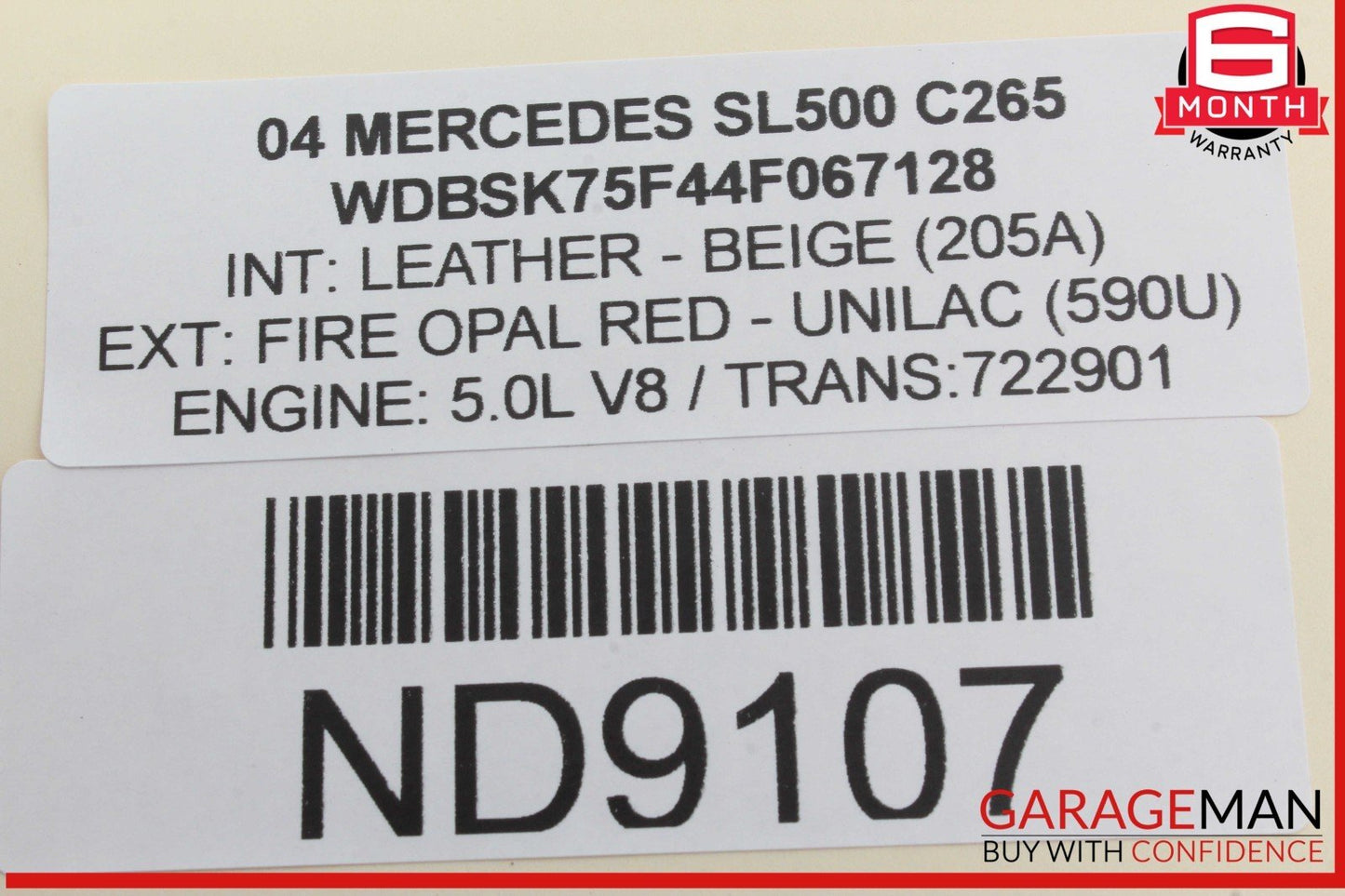 03-12 Mercedes R230 SL500 SL55 SL600 Front Right Side Door Control Module OEM