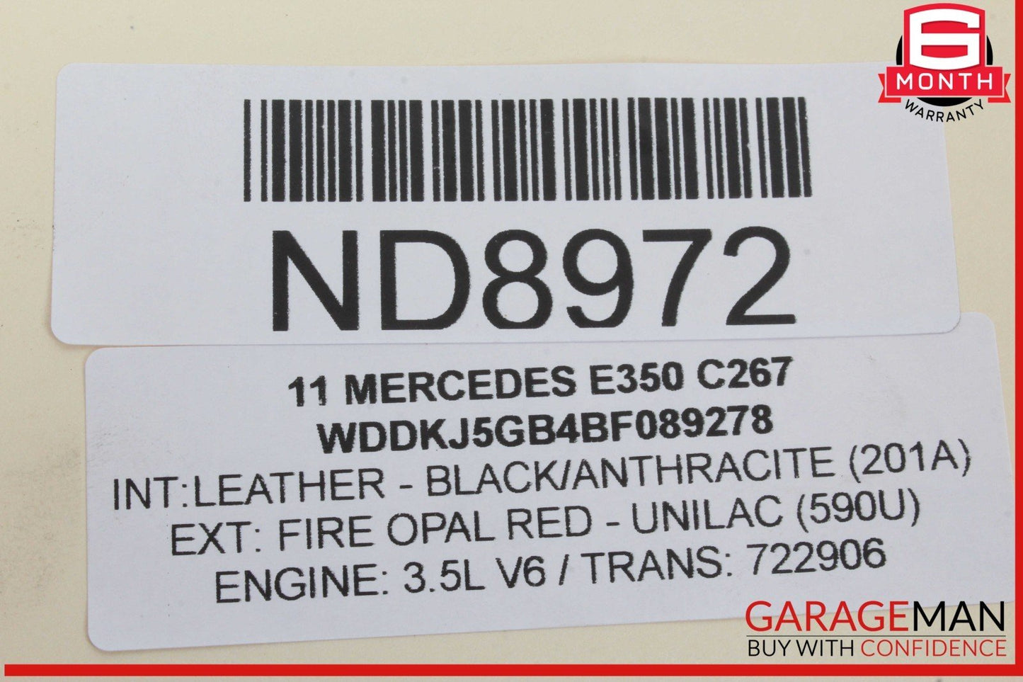 10-13 Mercedes W212 E350 Front or Rear Right Passenger Side Exterior Door Handle