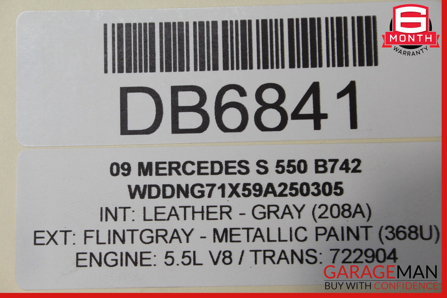 07-09 Mercedes S550 CL550 Engine Cooling Radiator A/C Condenser Shroud Assembly