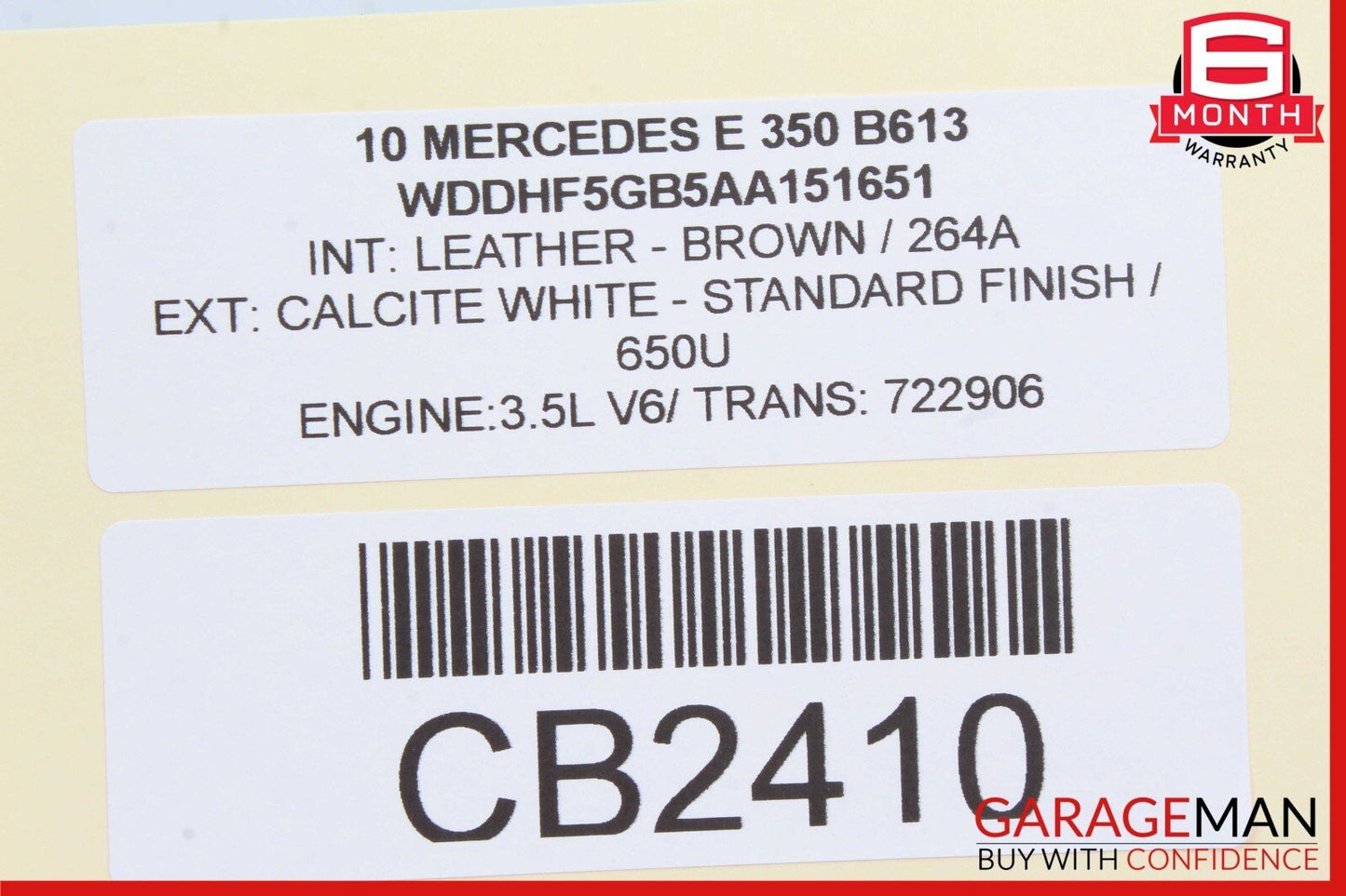 08-16 Mercedes W212 E350 GLK350 C300 Rear Right Door Window Regulator Motor OEM