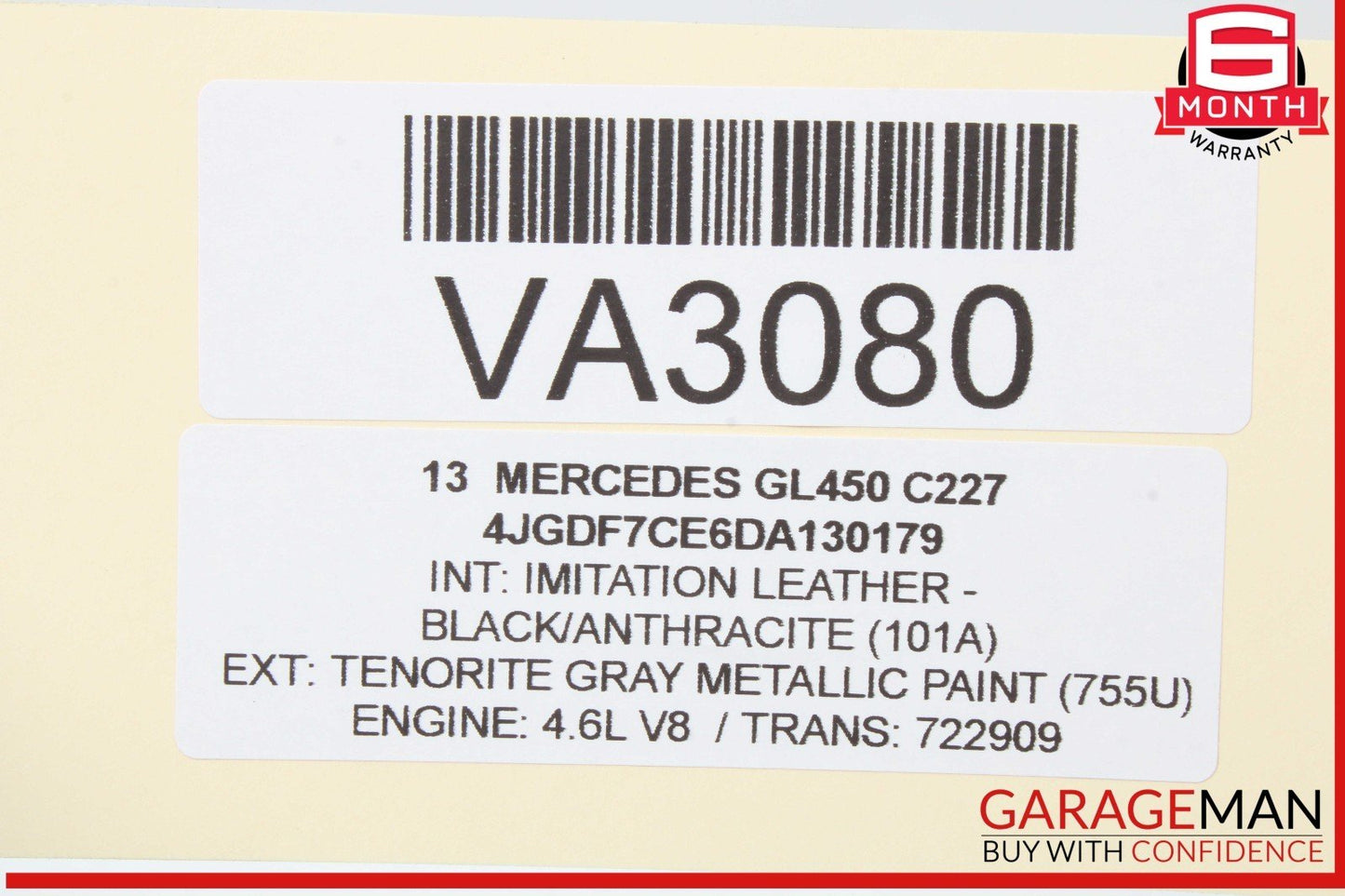 12-19 Mercedes X166 GL450 ML350 Rear Right or Left Side CV Axle Half Shaft OEM