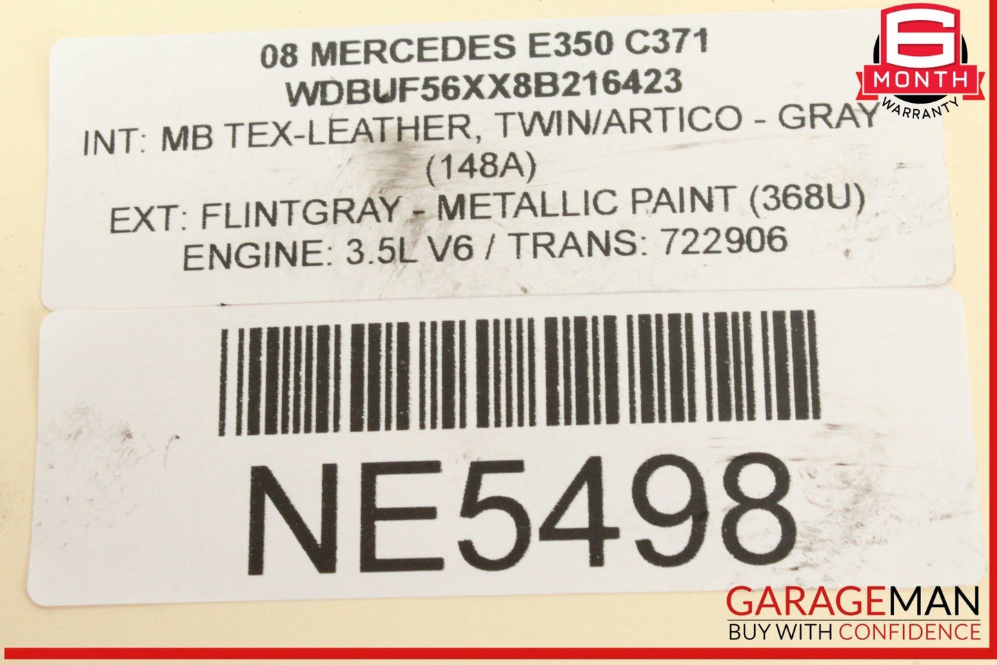 06-11 Mercedes W211 E350 AC A/C Air Conditioning Compressor 0012308111 OEM