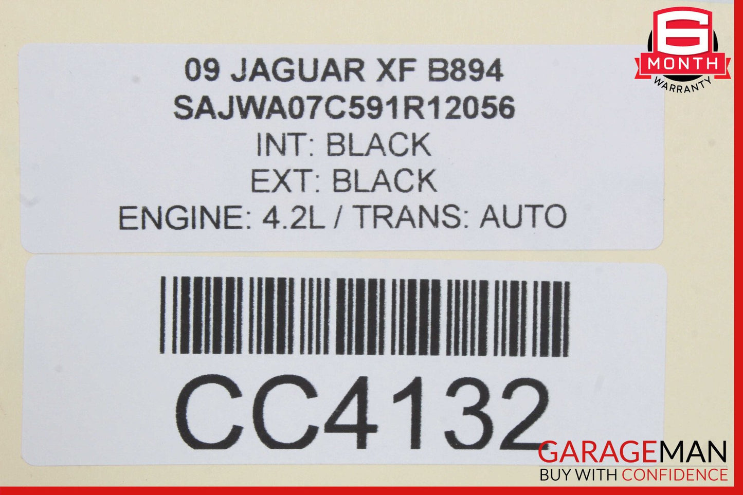 09-11 Jaguar XF Rear Right Passenger Side Interior Door Panel Trim OEM