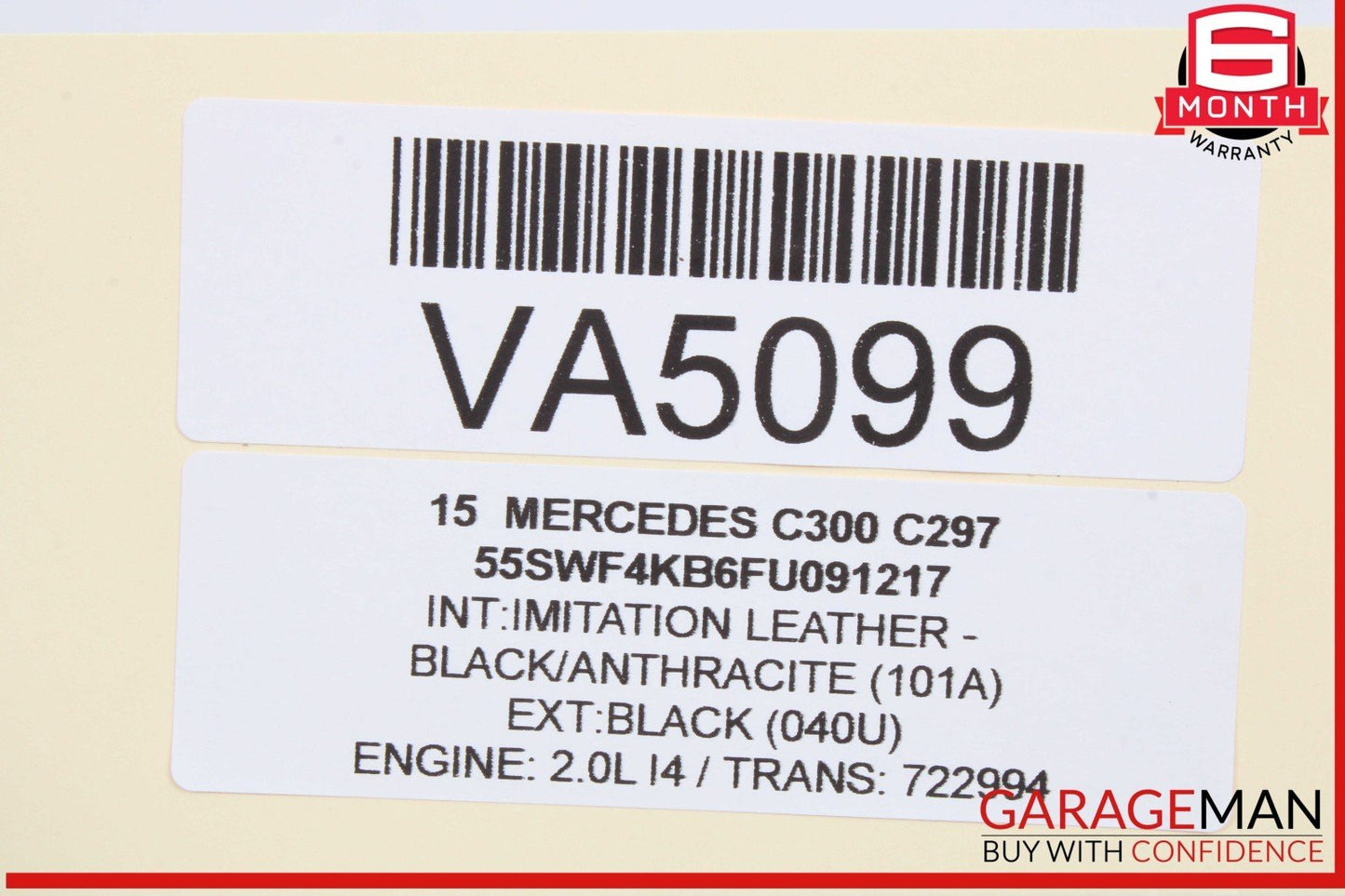 15-20 Mercedes W205 C300 C43 AMG Rear Sunroof Shade Rail Frame 2057800229