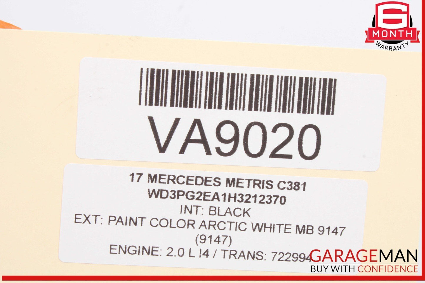 16-23 Mercedes W447 Metris Rear Right Passenger Side Spindle Knuckle Wheel Hub