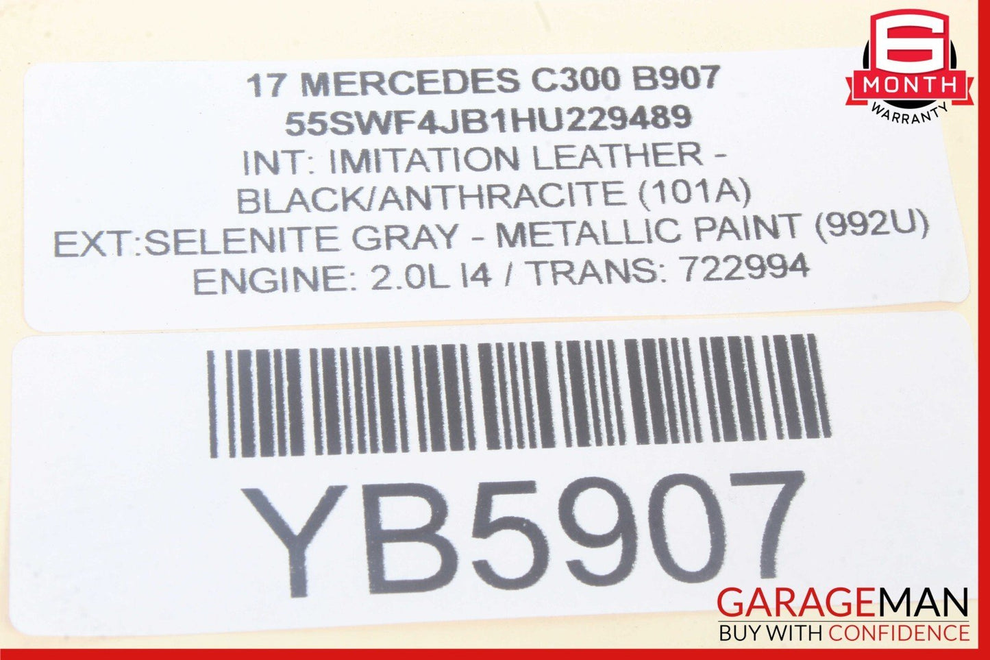 15-20 Mercedes W205 C300 GLC350e E300 M274 2.0L ECU ECM Engine Control Module