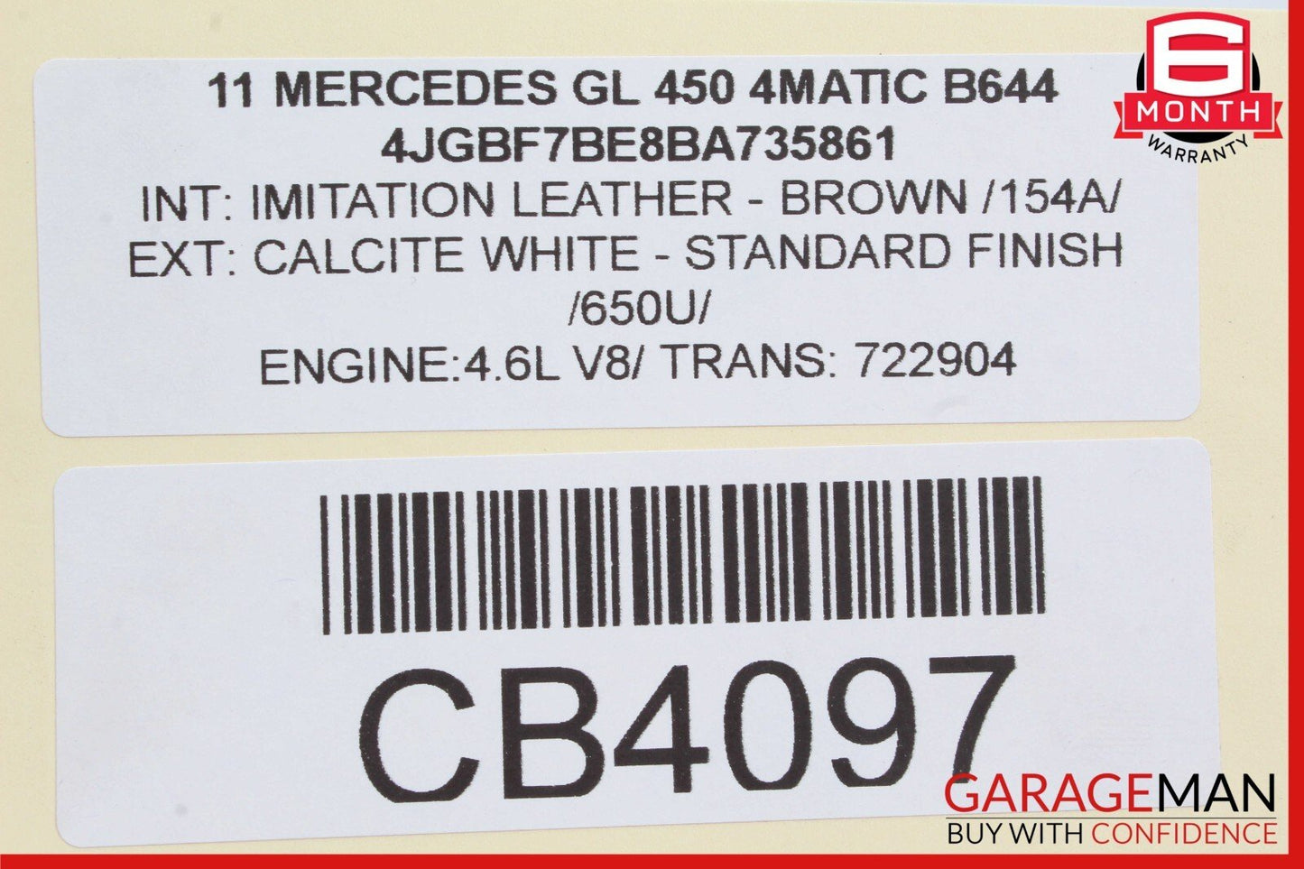 06-12 Mercedes X164 GL450 GL550 Front Right Side Headlight Support Bracket OEM