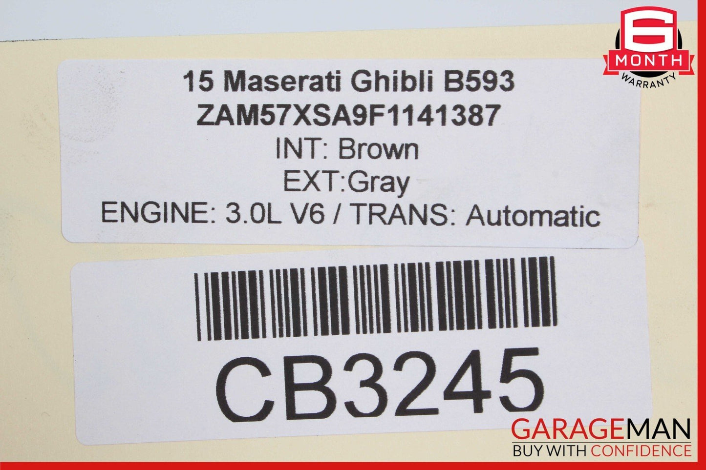 14-17 Maserati Ghibli Front Stabilizer Anti Roll Sway Bar Frame 06700072740 OEM