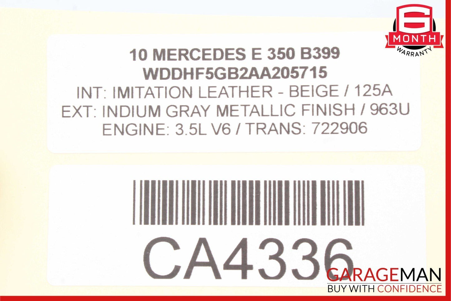 08-16 Mercedes W204 C350 E350 C63 AMG Rear Right Door Latch Lock Actuator