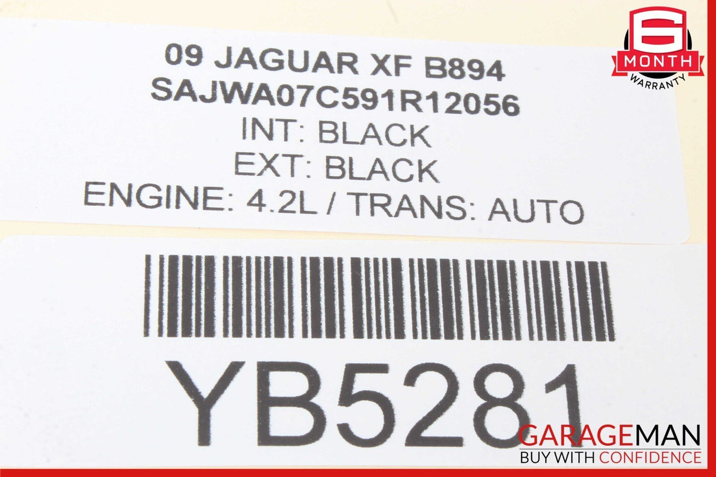 09-11 Jaguar XF Rearview Rear View Mirror Auto Dim Homelink 6H4217A679BA