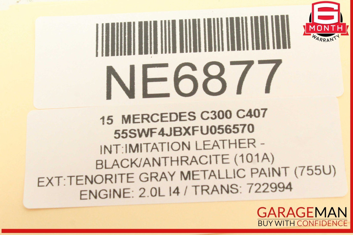 15-20 Mercedes W205 C300 GLC300 Rear Left Side Door Window Regulator Motor OEM