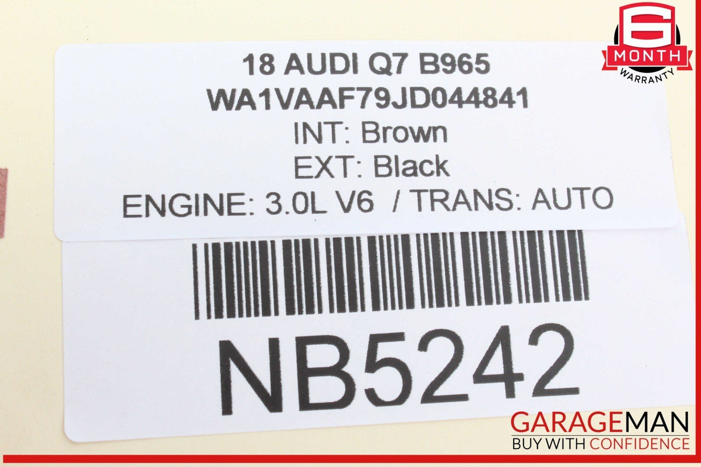 17-24 Audi Q7 Front Left Driver Side Window Regulator Motor 4M0837461A OEM