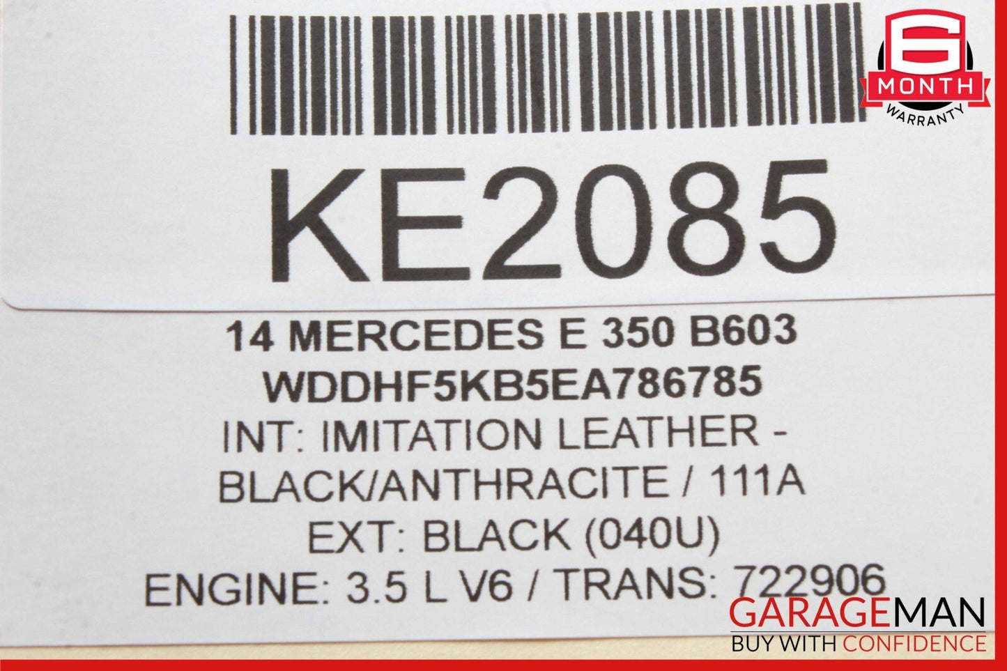 12-18 Mercedes W212 E350 E550 Front Left / Right Engine Timing Chain Cover Plate