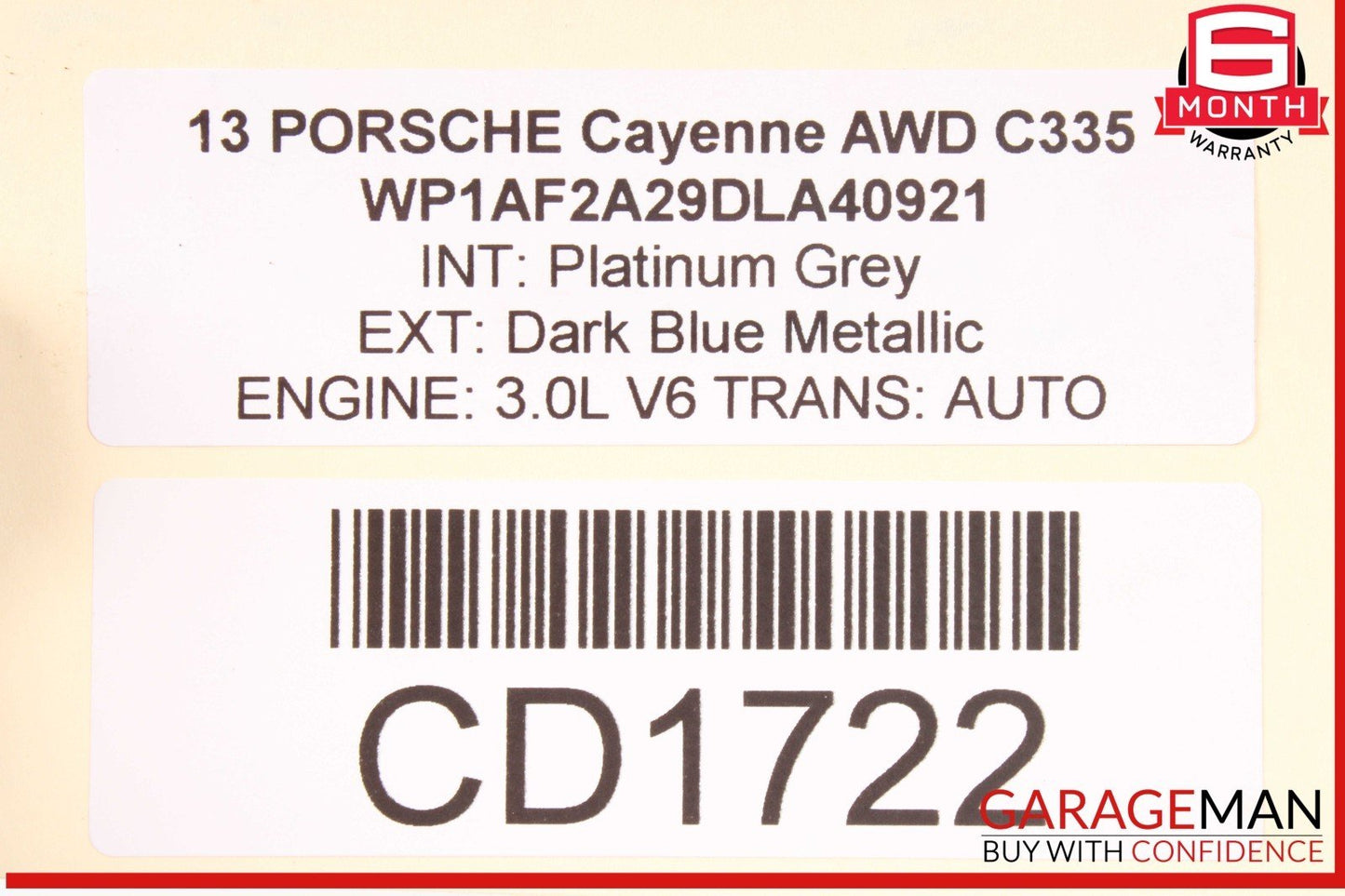 11-18 Porsche Cayenne 958 Rear Differential Diff Axle Carrier 4460310090 OEM