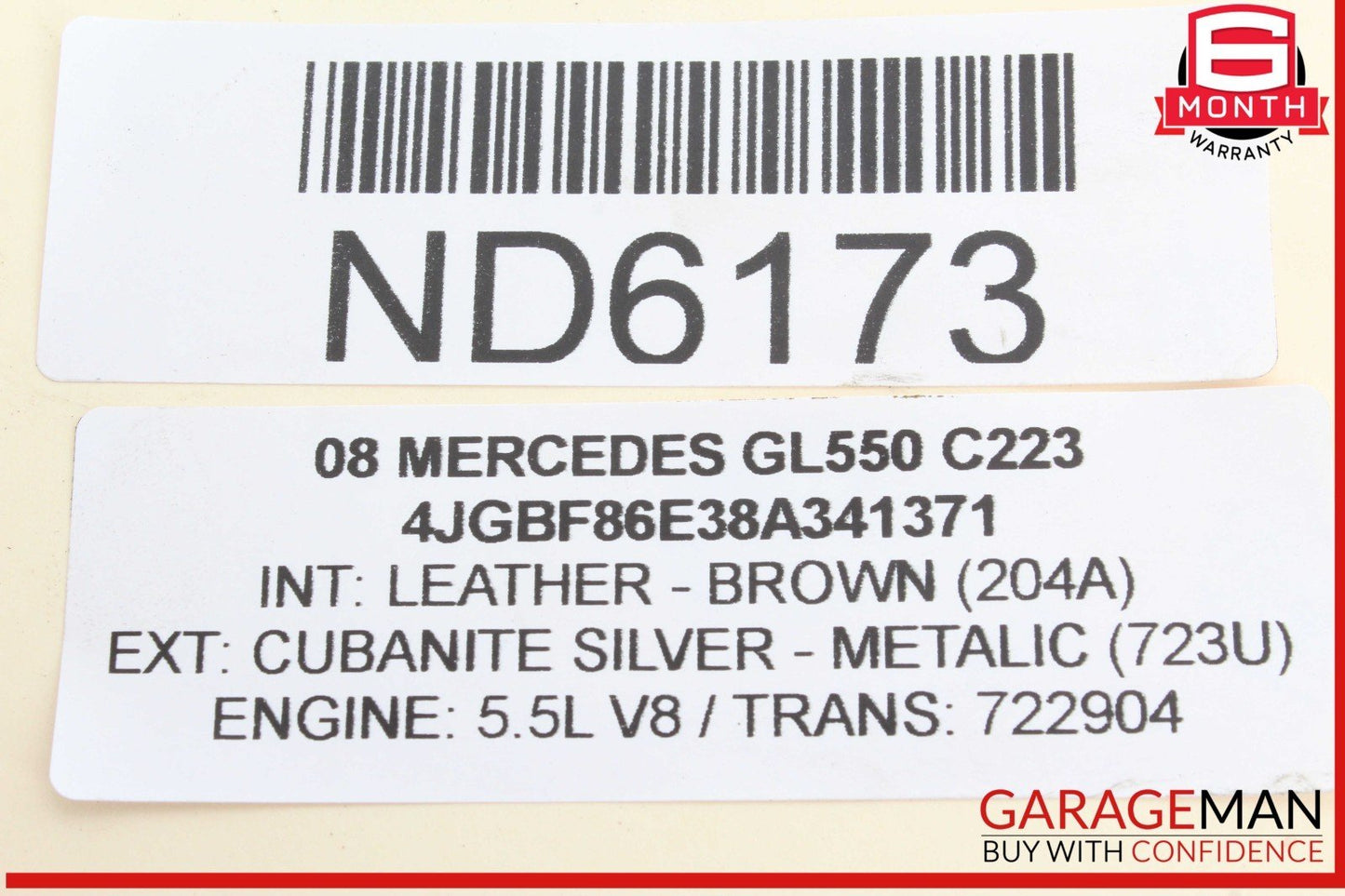 06-12 Mercedes X164 GL550 ML350 Front Right Side CV Axle Shaft 9003XB OEM