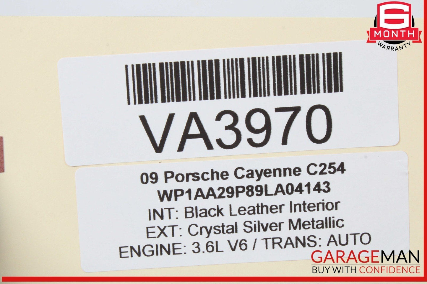 03-10 Porsche Cayenne 955 957 Front Right Passenger Side Seat Headrest Head Rest