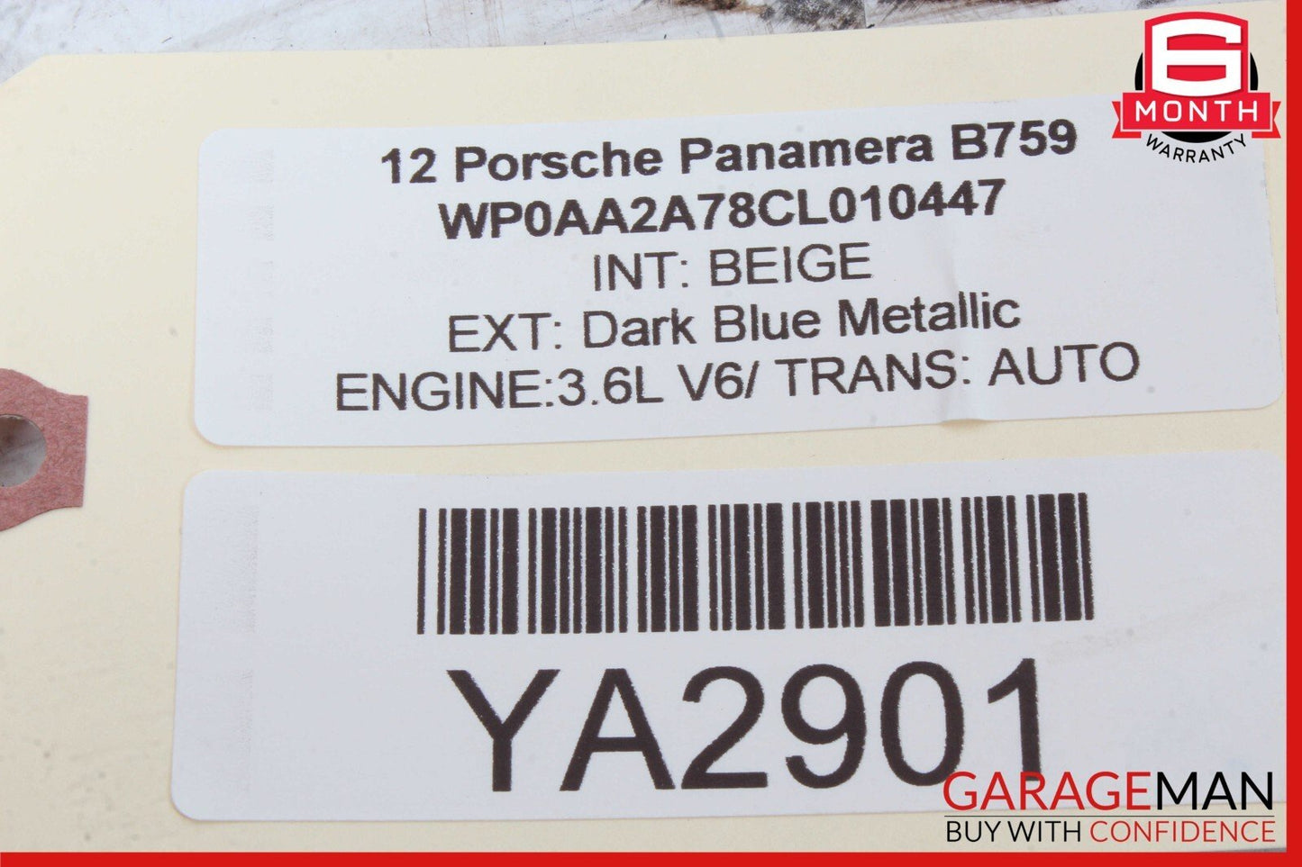 10-13 Porsche Panamera 970 Front AC Heater Climate Control Switch Panel Assy