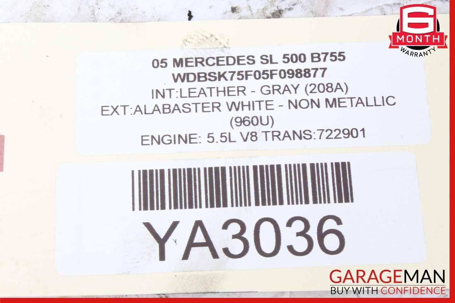 03-06 Mercedes R230 SL500 SL600 Rear Hydraulic Suspension Valve Block Assembly