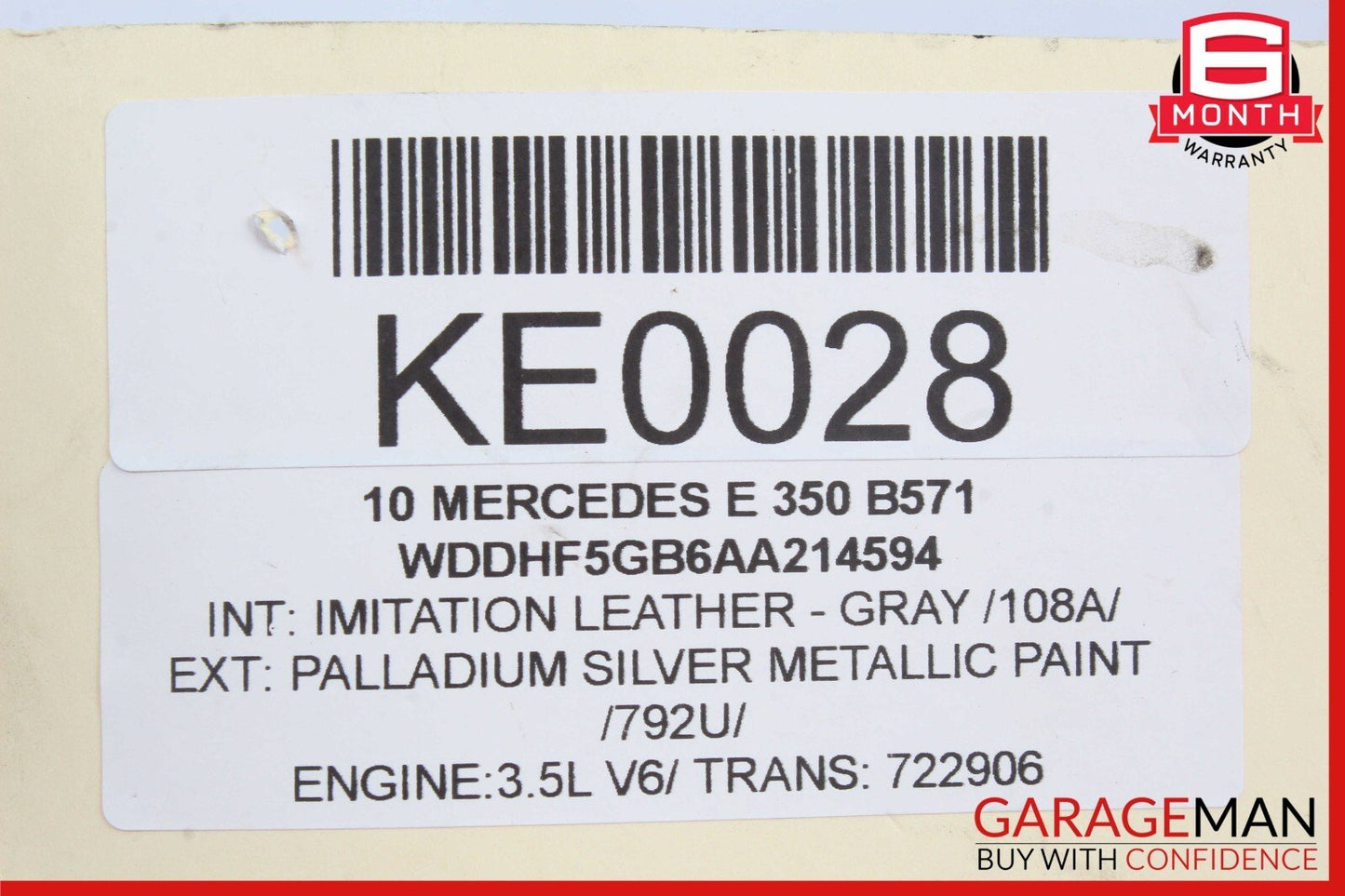 10-13 Mercedes W212 E550 Front Left Driver Side Door Rear View Mirror Silver