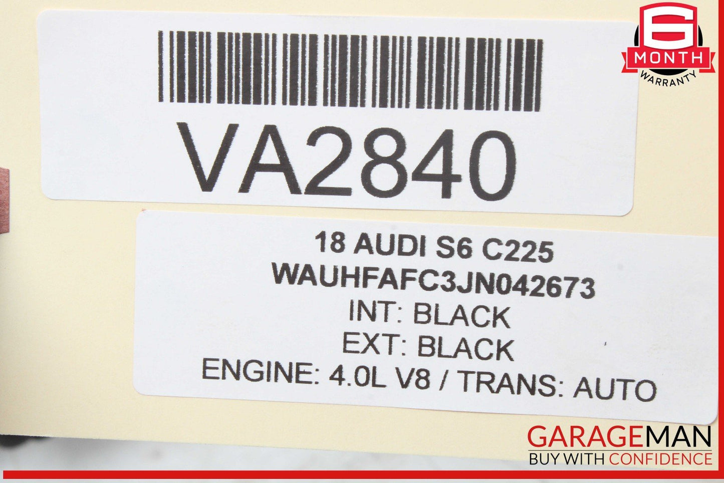 11-17 Audi S6 S7 A8 Rear Left CV Axle Shaft 8R0501203 OEM