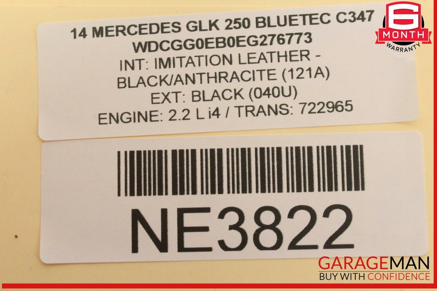 13-16 Mercedes X204 GLK250 Bluetec Front Right Passenger Side Fog Light Lamp OEM
