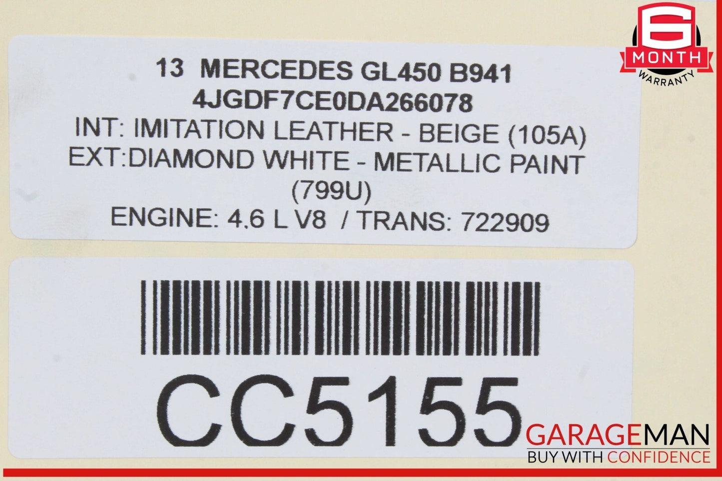 13-19 Mercedes X166 GL450 GL550 GLS550 Front Right Side Fender Panel Cover OEM