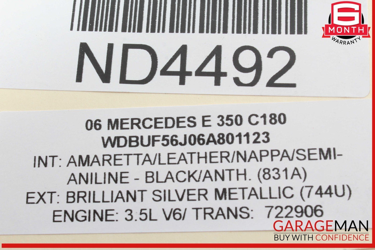 06-09 Mercedes W211 E350 C230 C350 CLK350 Engine Water Pump 2722010501 OEM