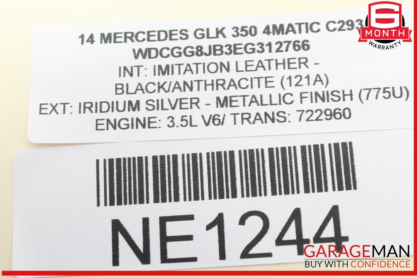 10-15 Mercedes X204 GLK350 4MATIC Right Passenger Side Exterior Door Handle OEM