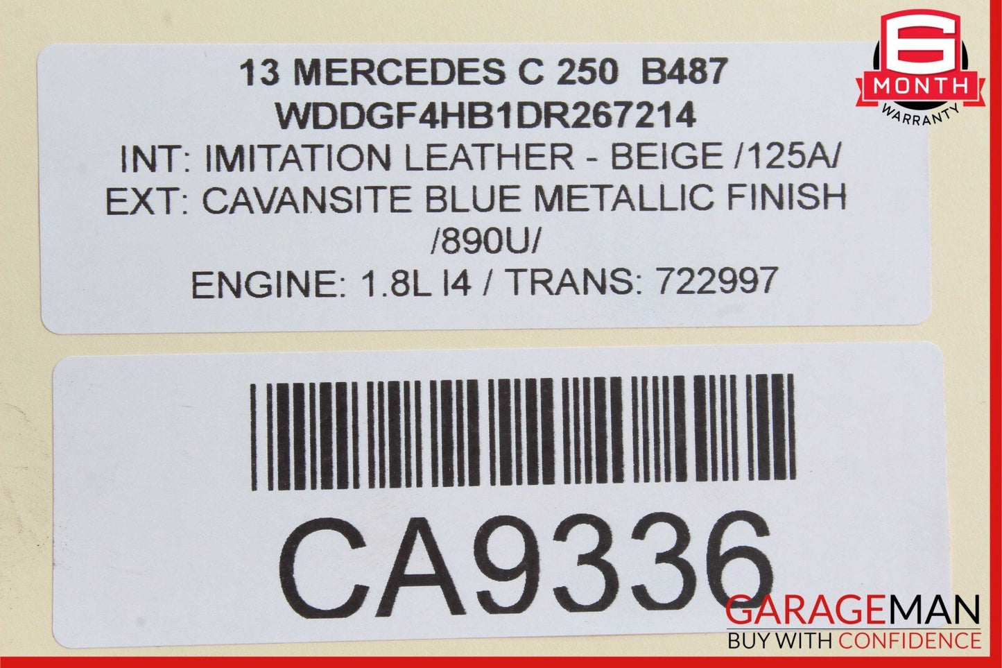 12-14 Mercedes W204 C250 C350 Front Pad Wear Sensor Wiring & ABS Sensor OEM