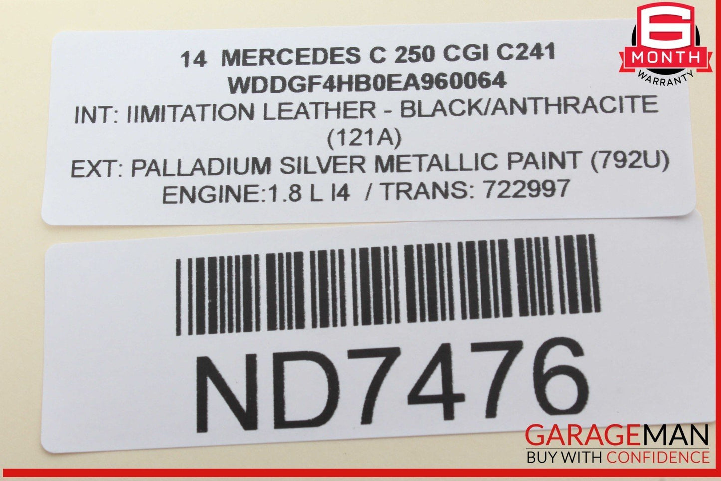 12-14 Mercedes W204 C250 CGI C350 Rear SAM Module Relay Fuse Box Assembly OEM