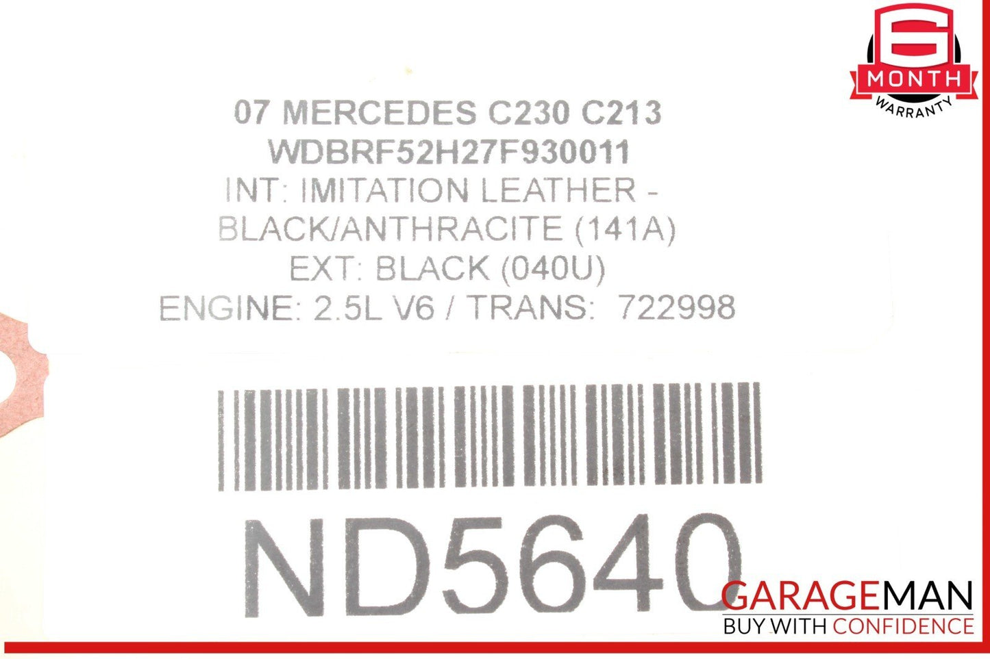 05-12 Mercedes W203 C230 R350 Engine Motor Coolant Water Pump Assembly OEM
