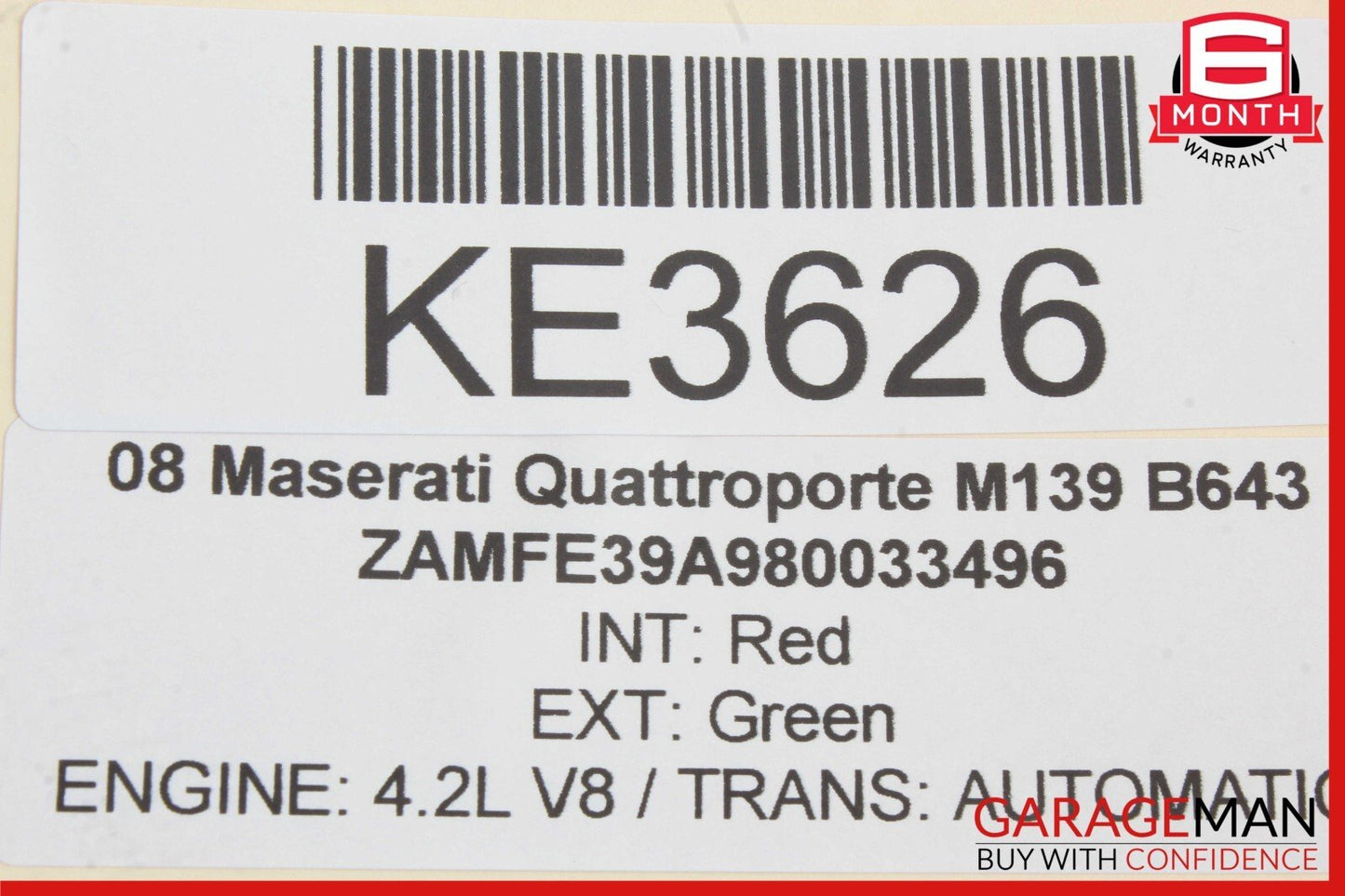 03-13 Maserati Quattroporte M139 Rear Left Side Door Lock Latch Actuator OEM